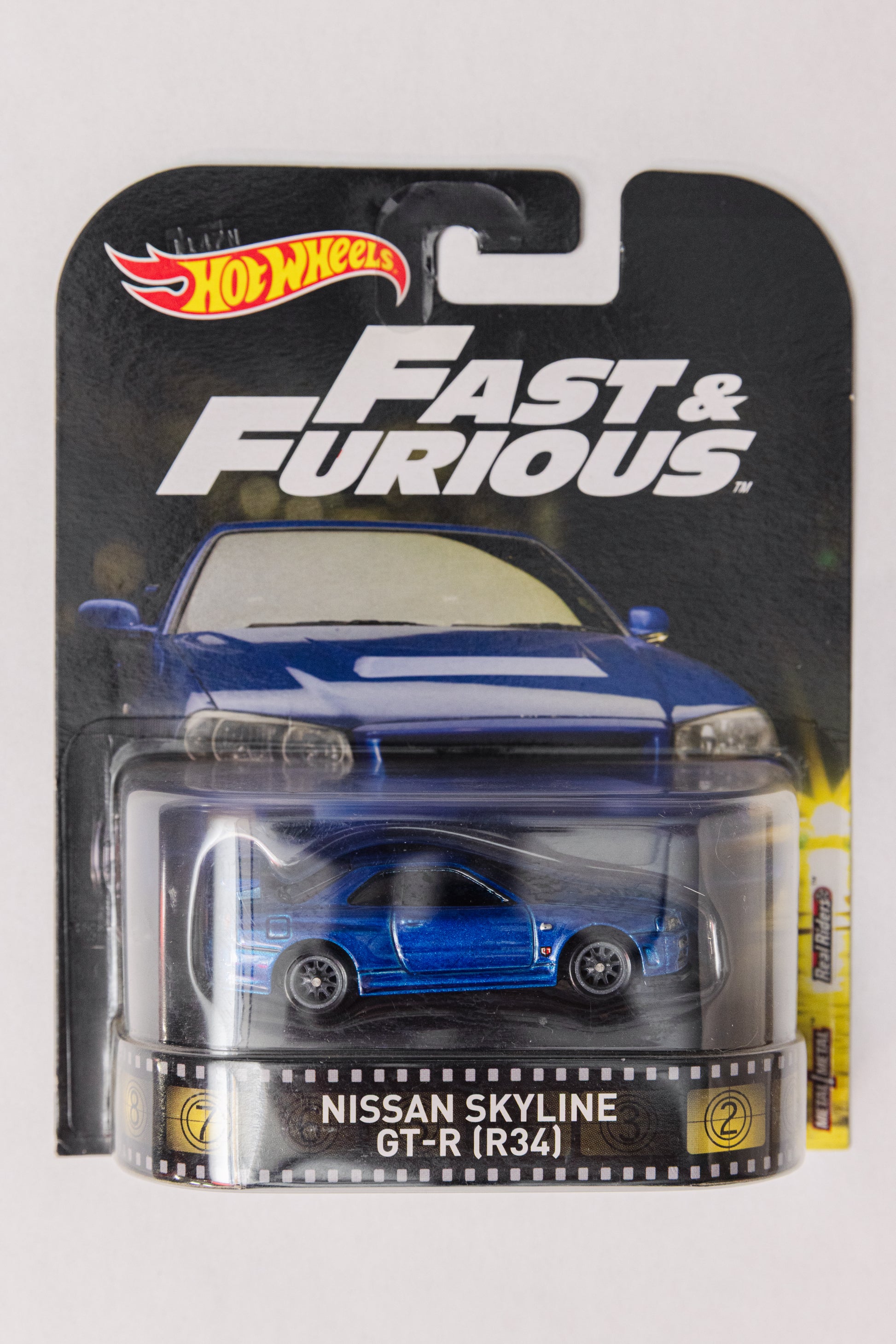 Fast & Furious Nissan Skyline GT-R (R34) Retro Entertainment (Damaged Card)