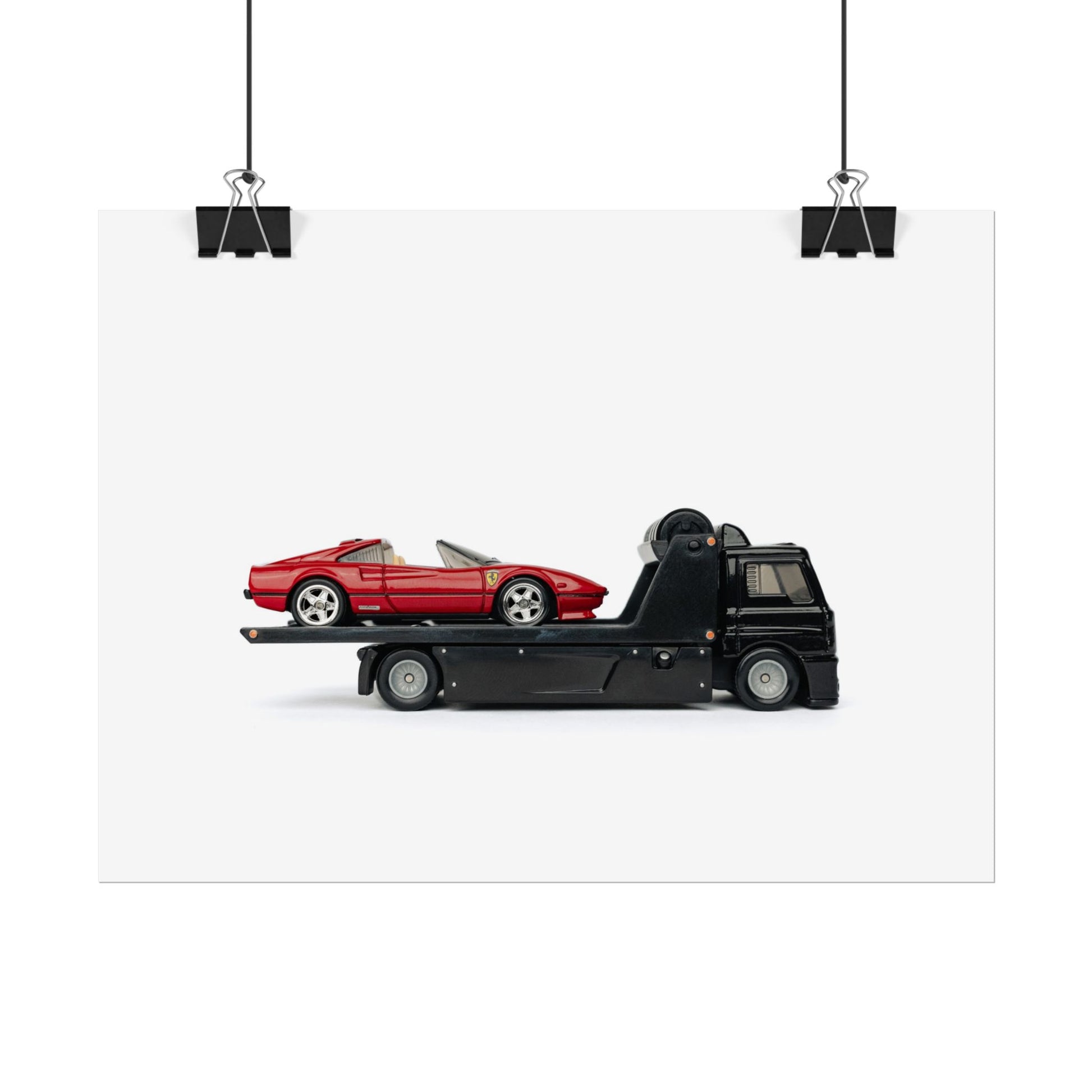 Ferrari Red Vintage Super Car Poster - Toy Photography Print