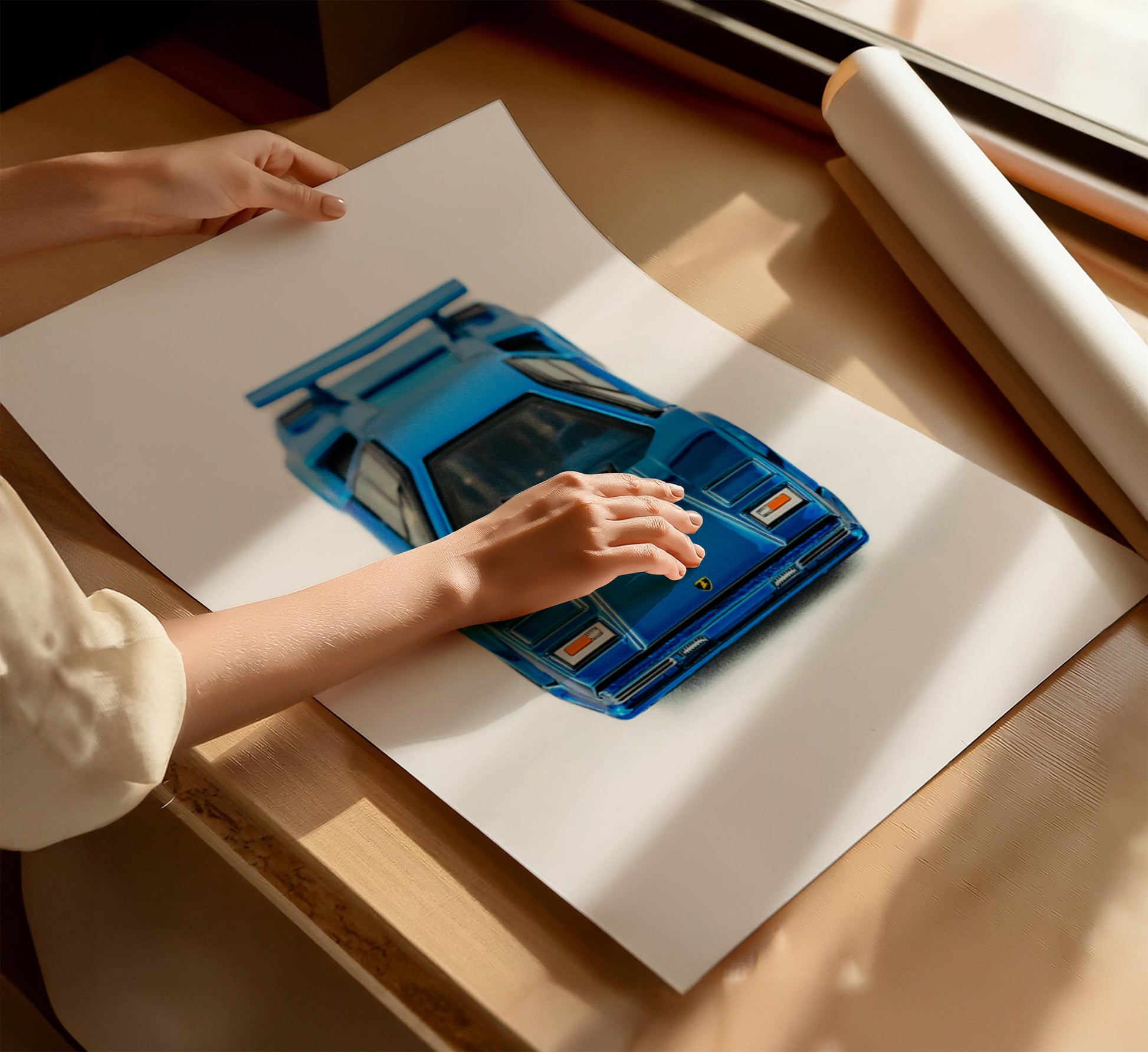 Vintage Lambo toy photography print!