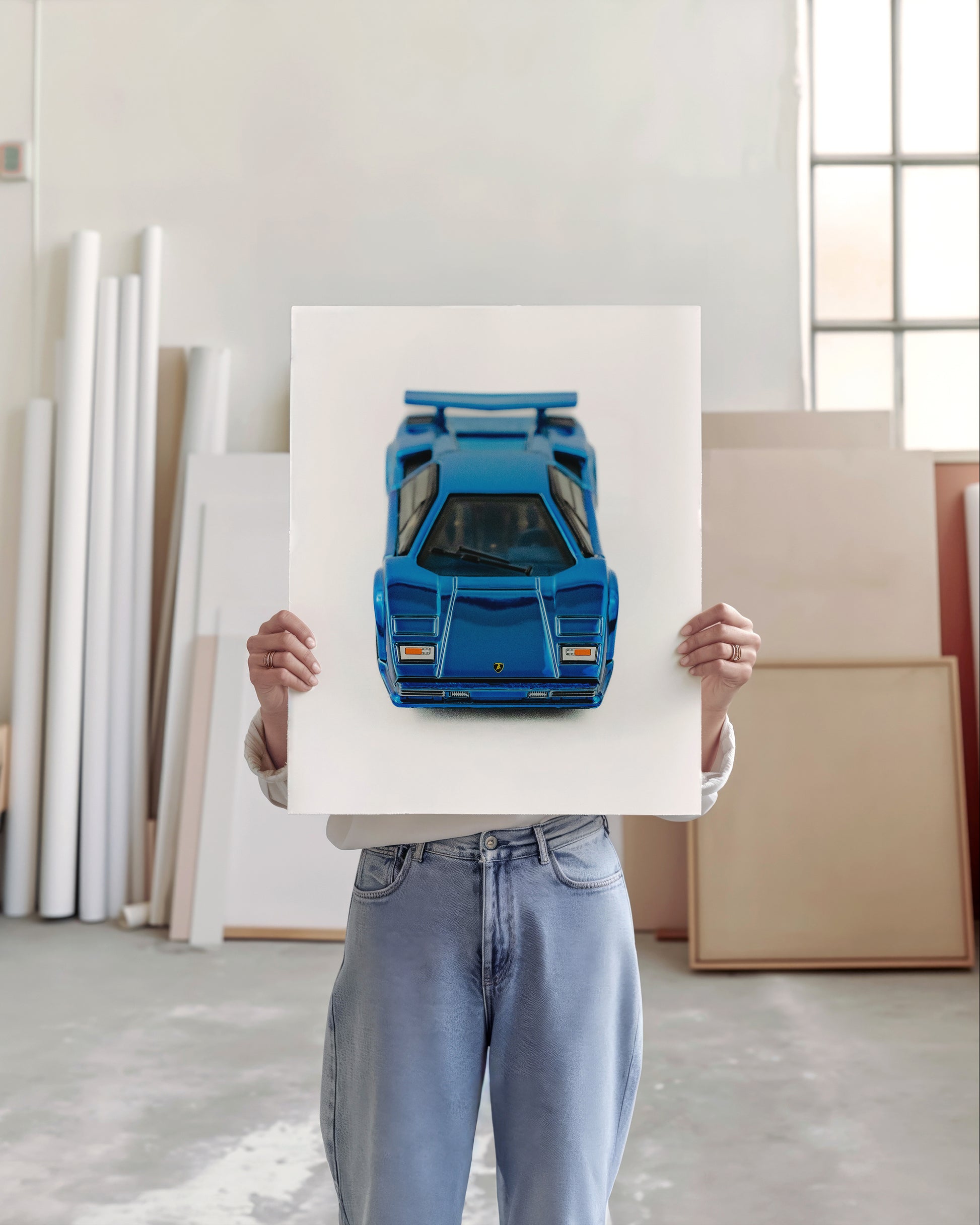 Vintage Lambo toy photography print!