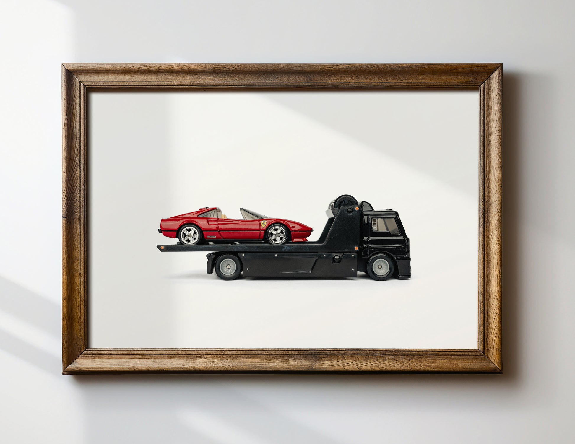 Ferrari Red Vintage Super Car Poster - Toy Photography Print
