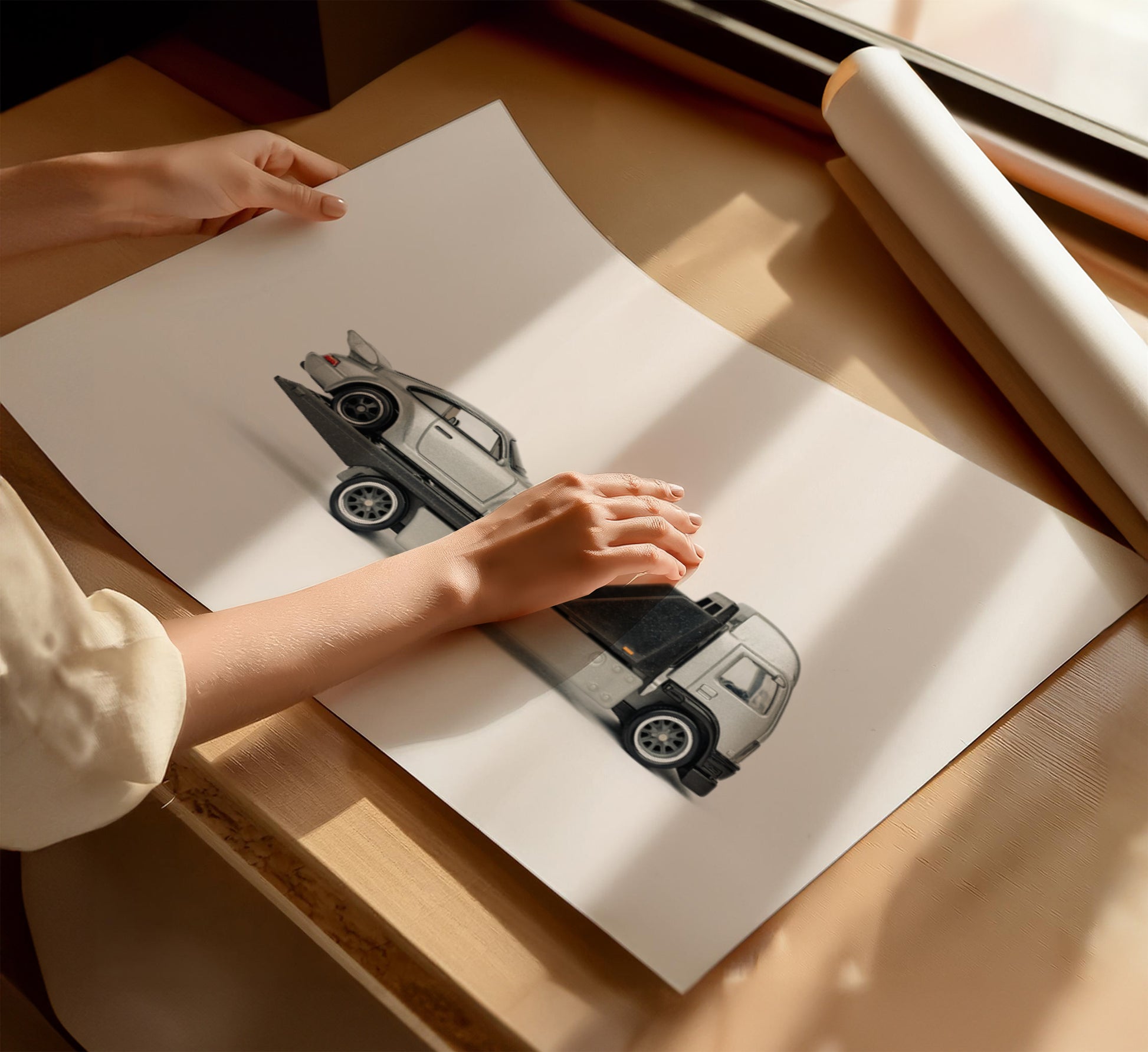 Classic Porsche 911 Car Poster - Toy Photography Prints