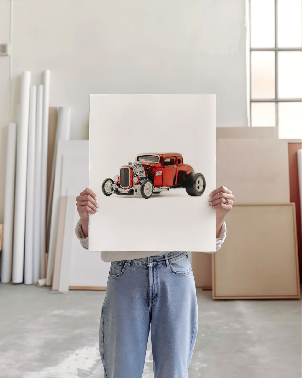 Red HOT ROD Toy photography print!