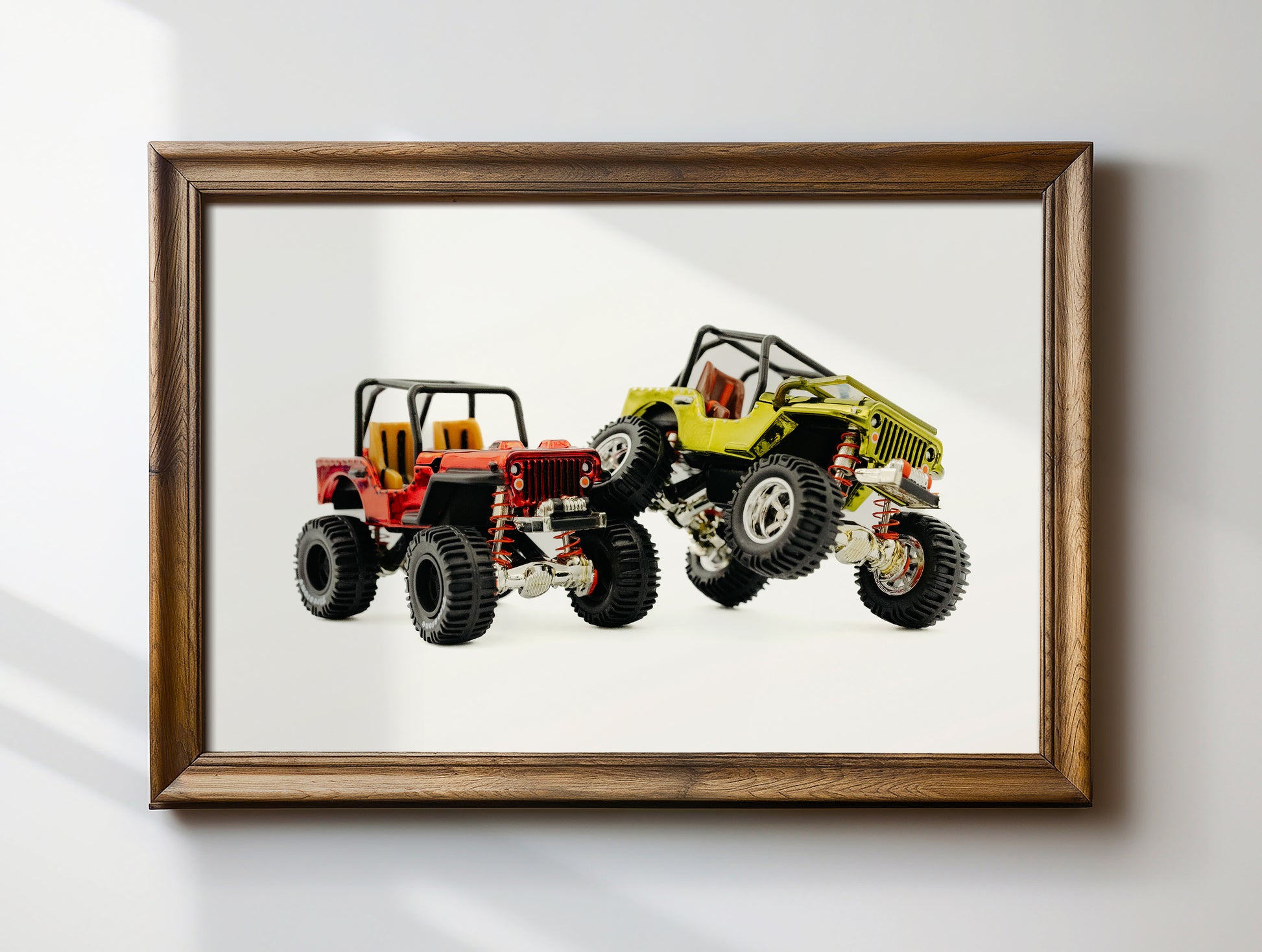 VINTAGE JEEP poster - Toy car photography print