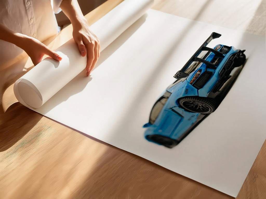 LBWK BLUE Lambo photography print!