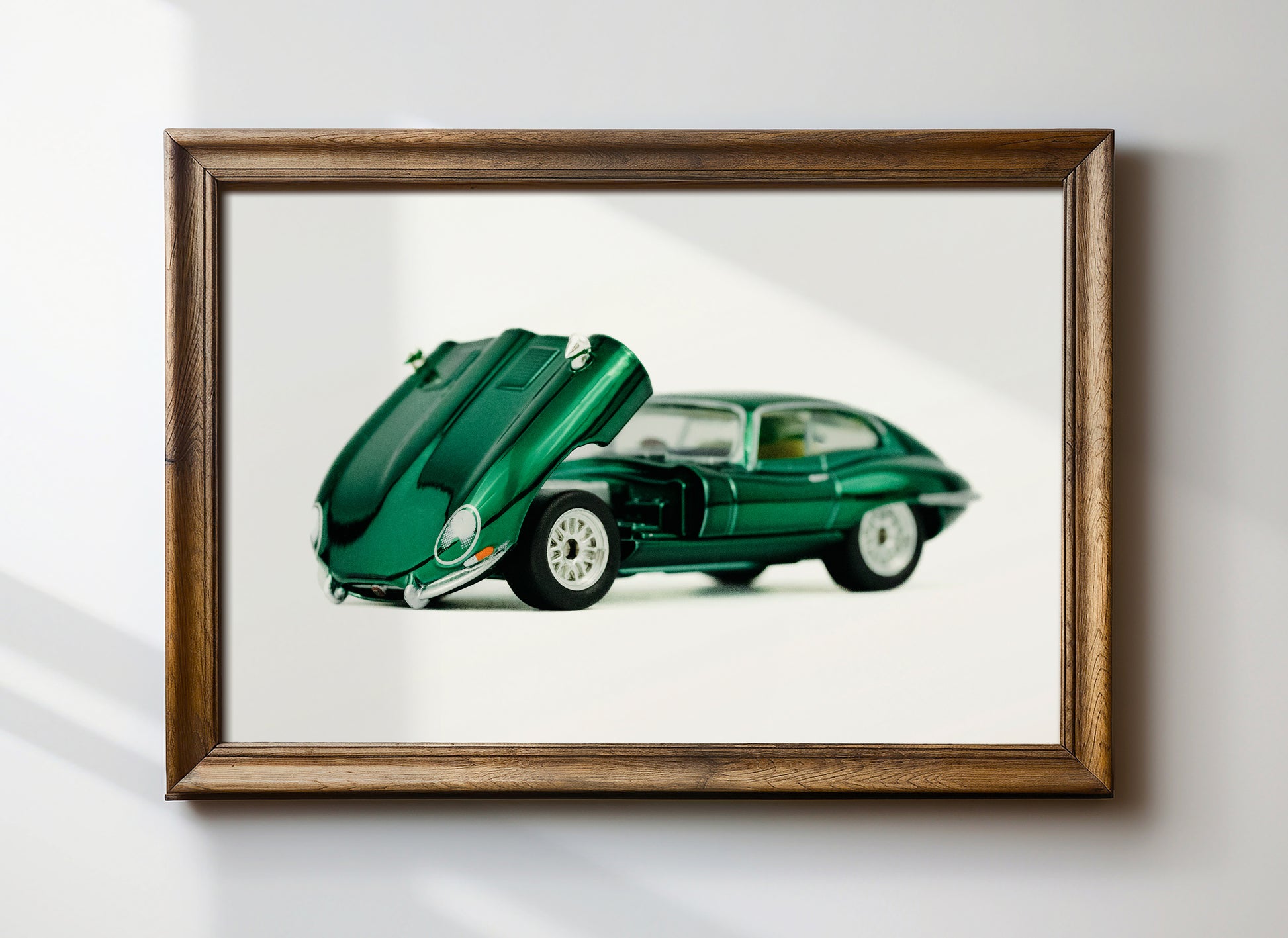 VINTAGE JAGUAR poster - Toy car photography print!