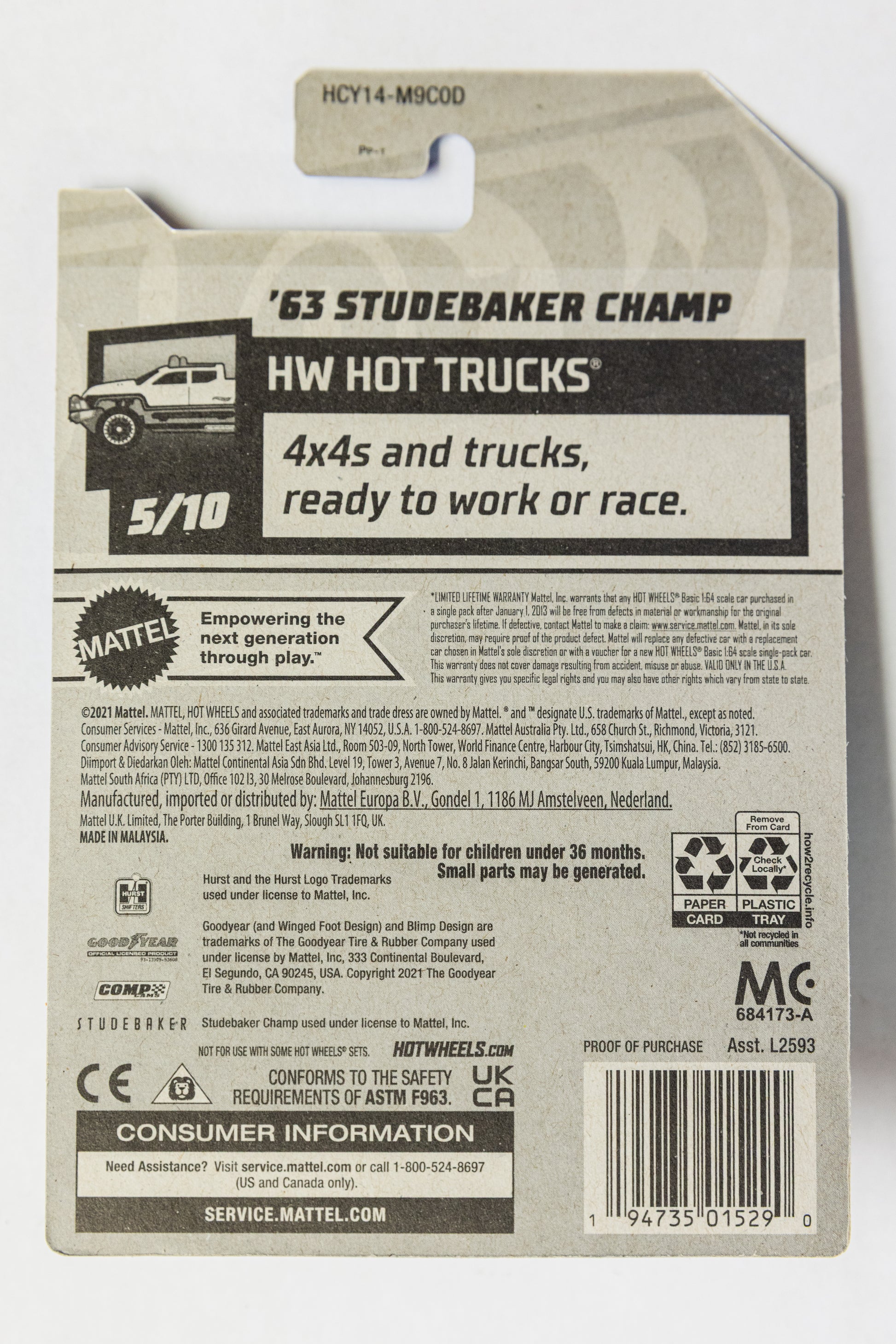 '63 Studebaker Champ SUPER TH - HW Hot Trucks