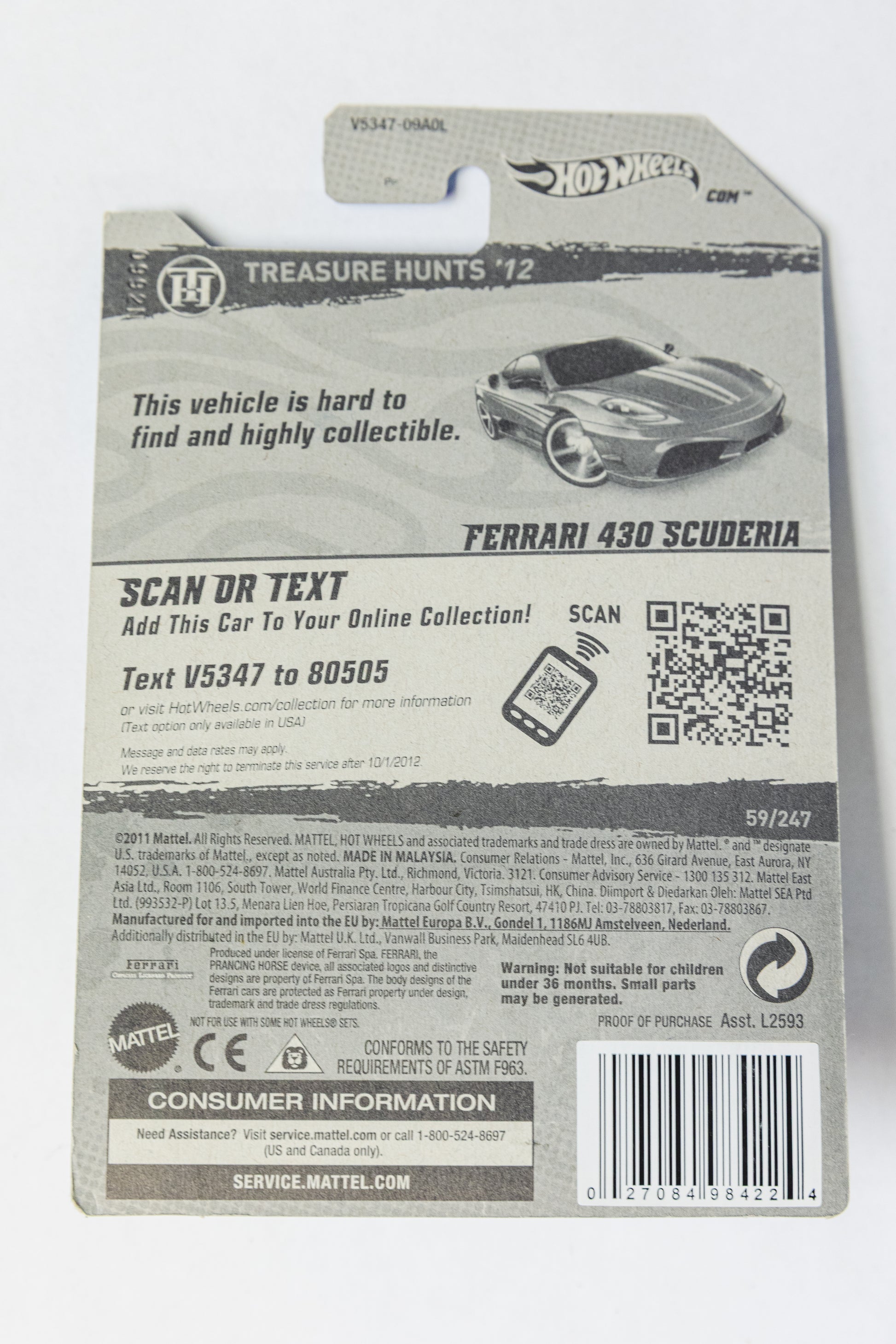 Ferrari 430 Scuderia TREASURE HUNT (Bad Card)