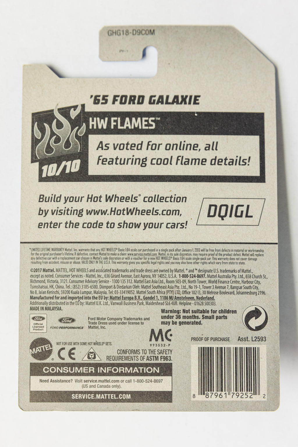 '65 Ford Galaxie SUPER TH - HW Flames (Soft Corner)