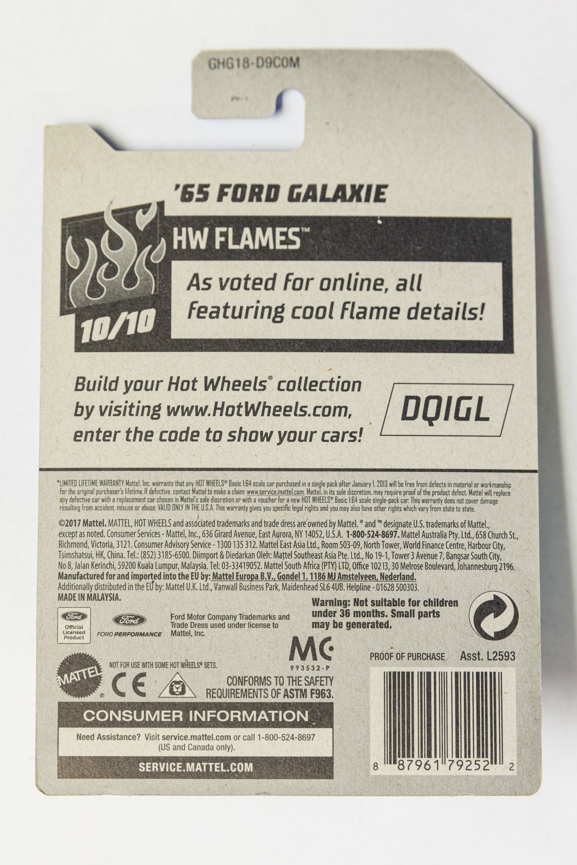 '65 Ford Galaxie SUPER TH - HW Flames (Soft Corner)