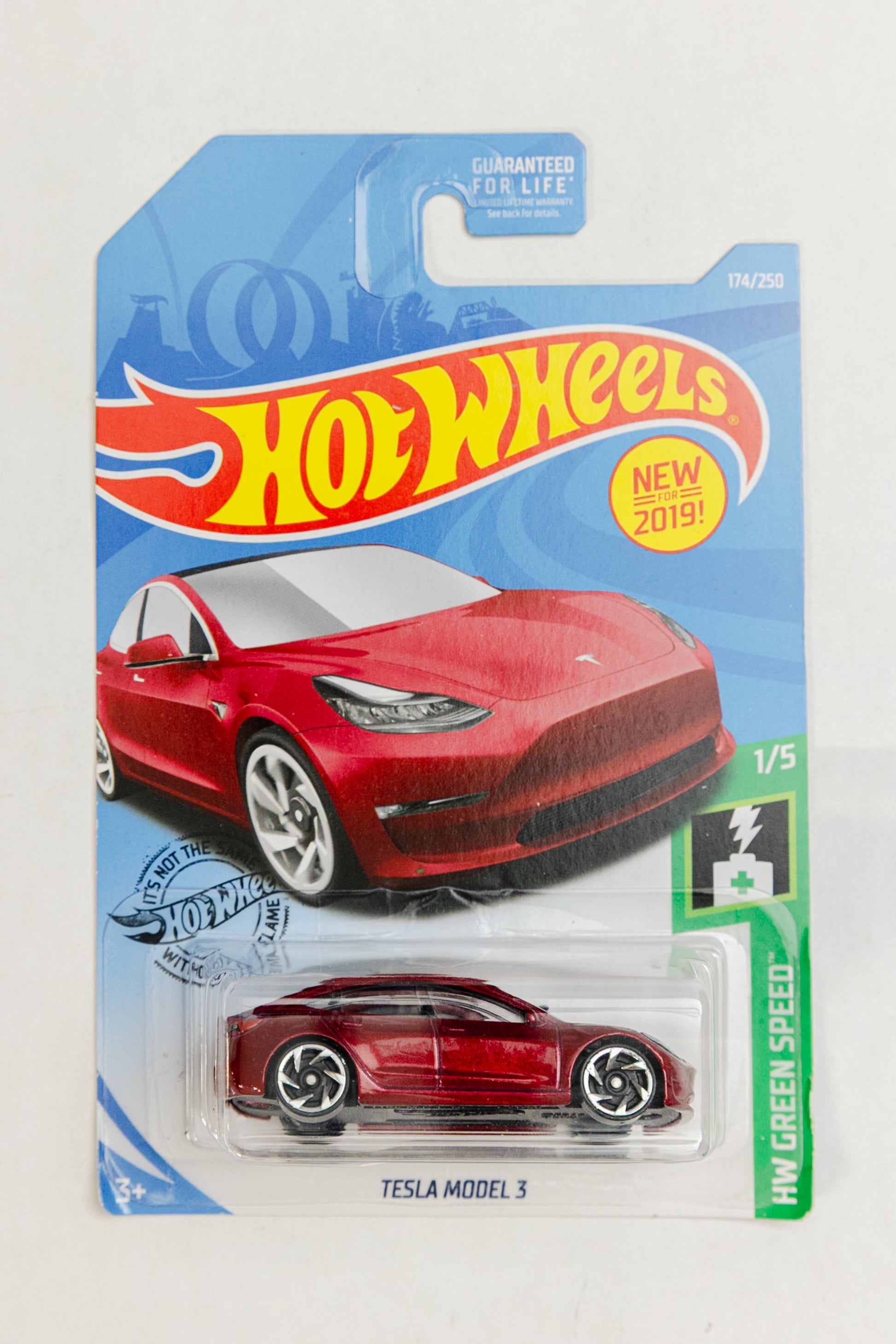 Tesla Model 3 - HW Green Speed (Damaged Card)