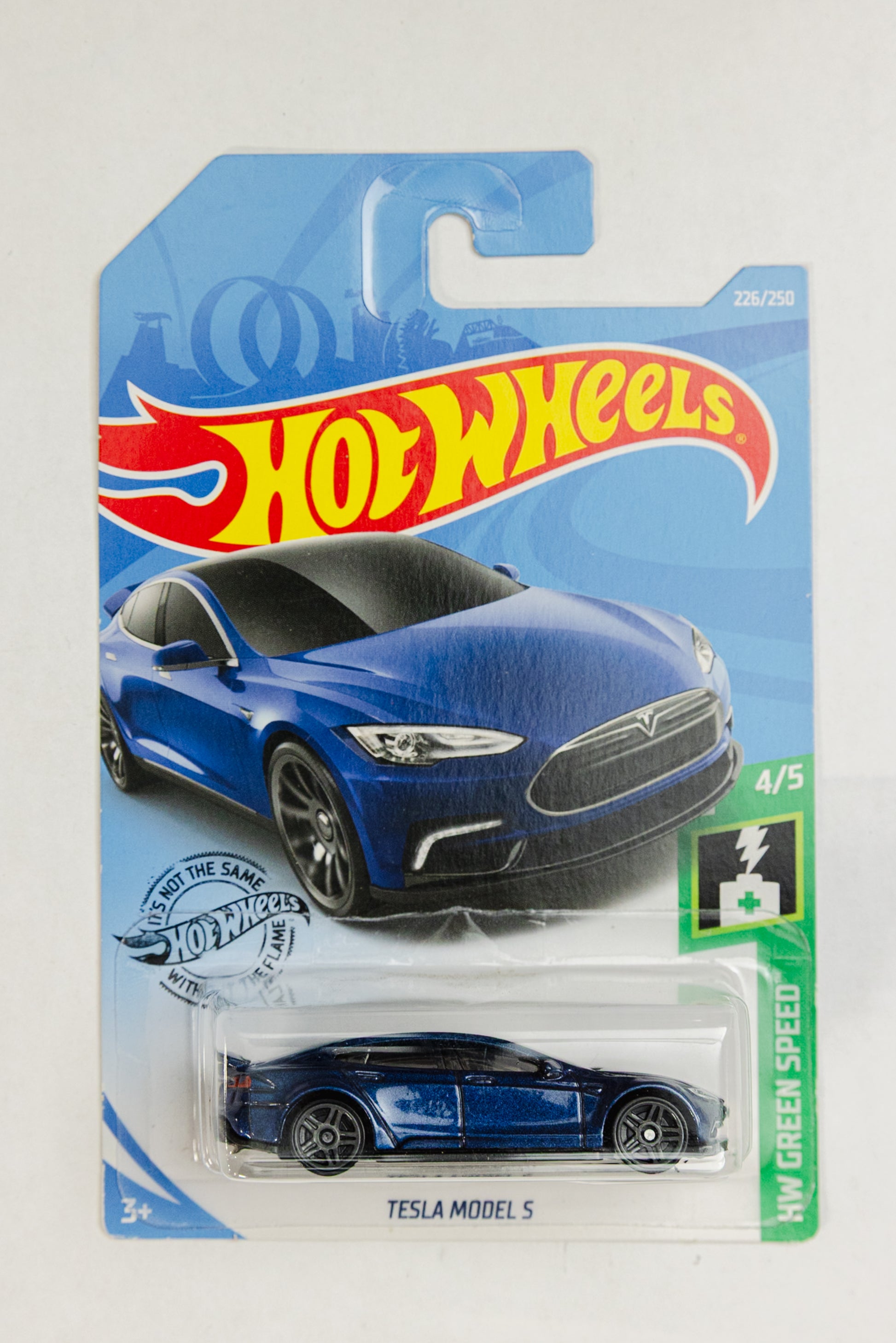 Tesla Model S - HW Green Speed (Damaged Card)