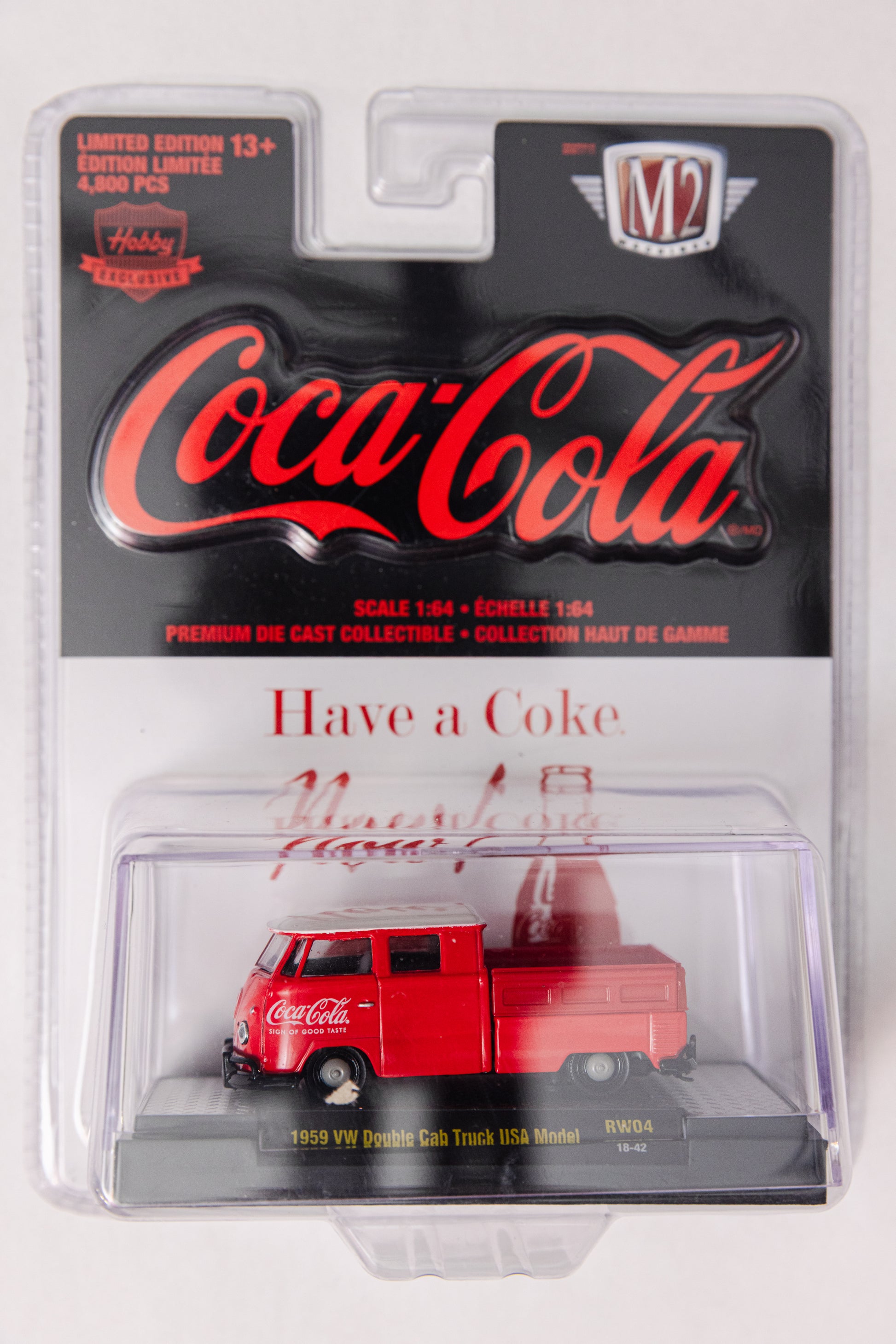 M2 Machines Coca Cola 1959 VW Double Cab Truck - 4,800