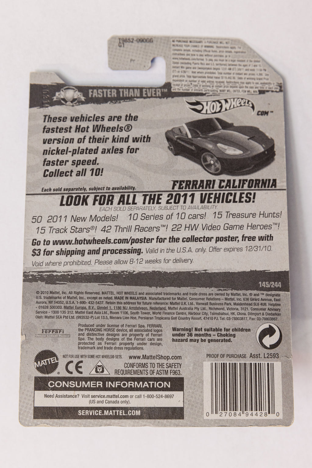 Ferrari California - Faster Than Ever (Damaged Card)