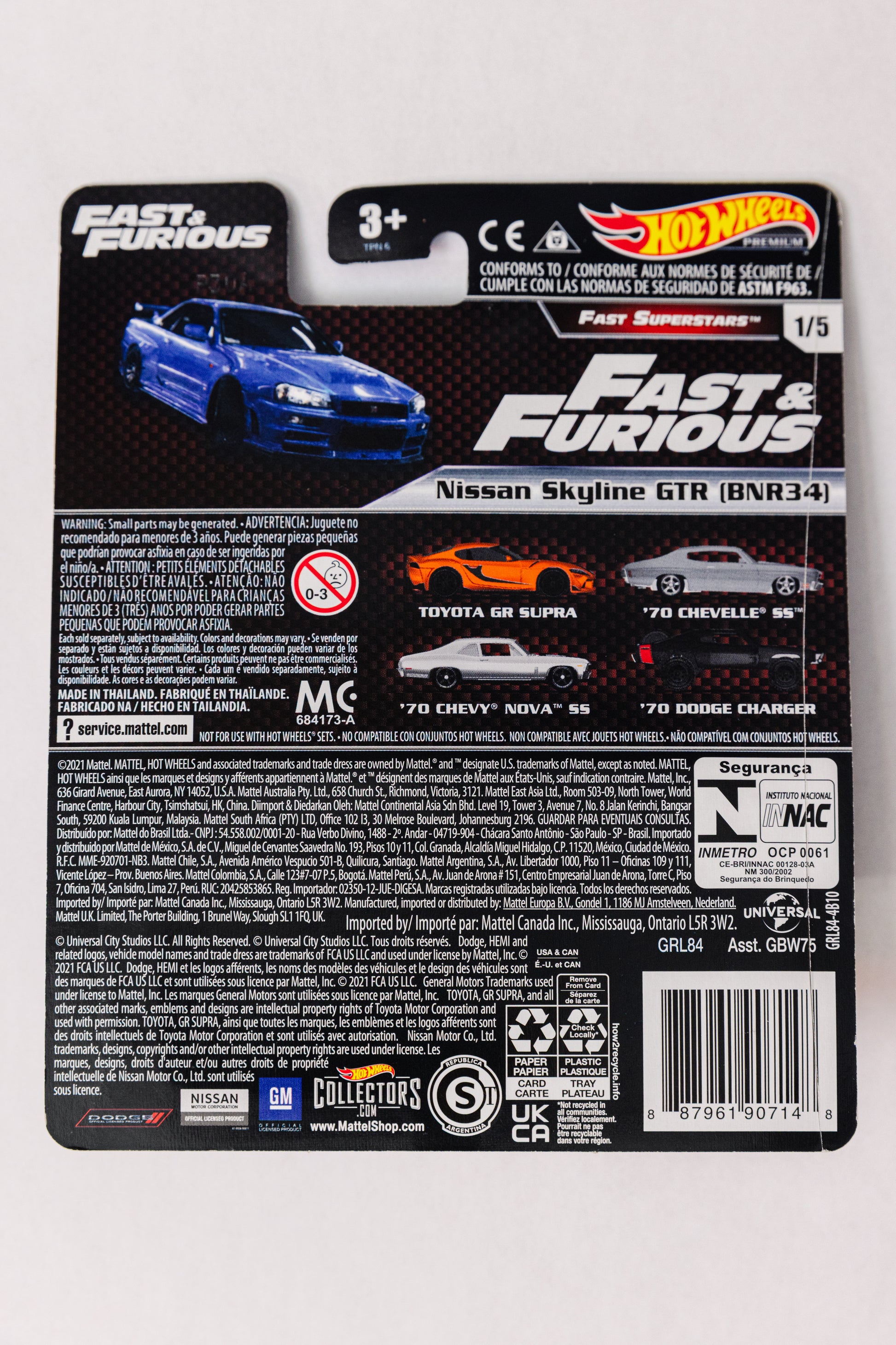 Fast & Furious Nissan Skyline GTR (BNR34) - Fast Superstars 1/5