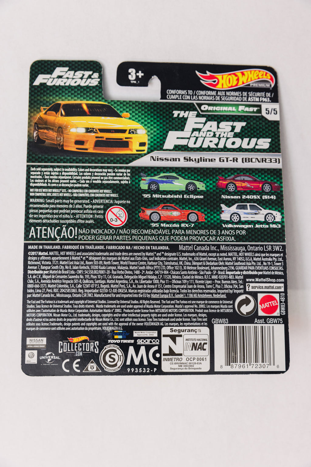 Fast & Furious Nissan Skyline GT-R (BCNR33) - Original Fast 5/5