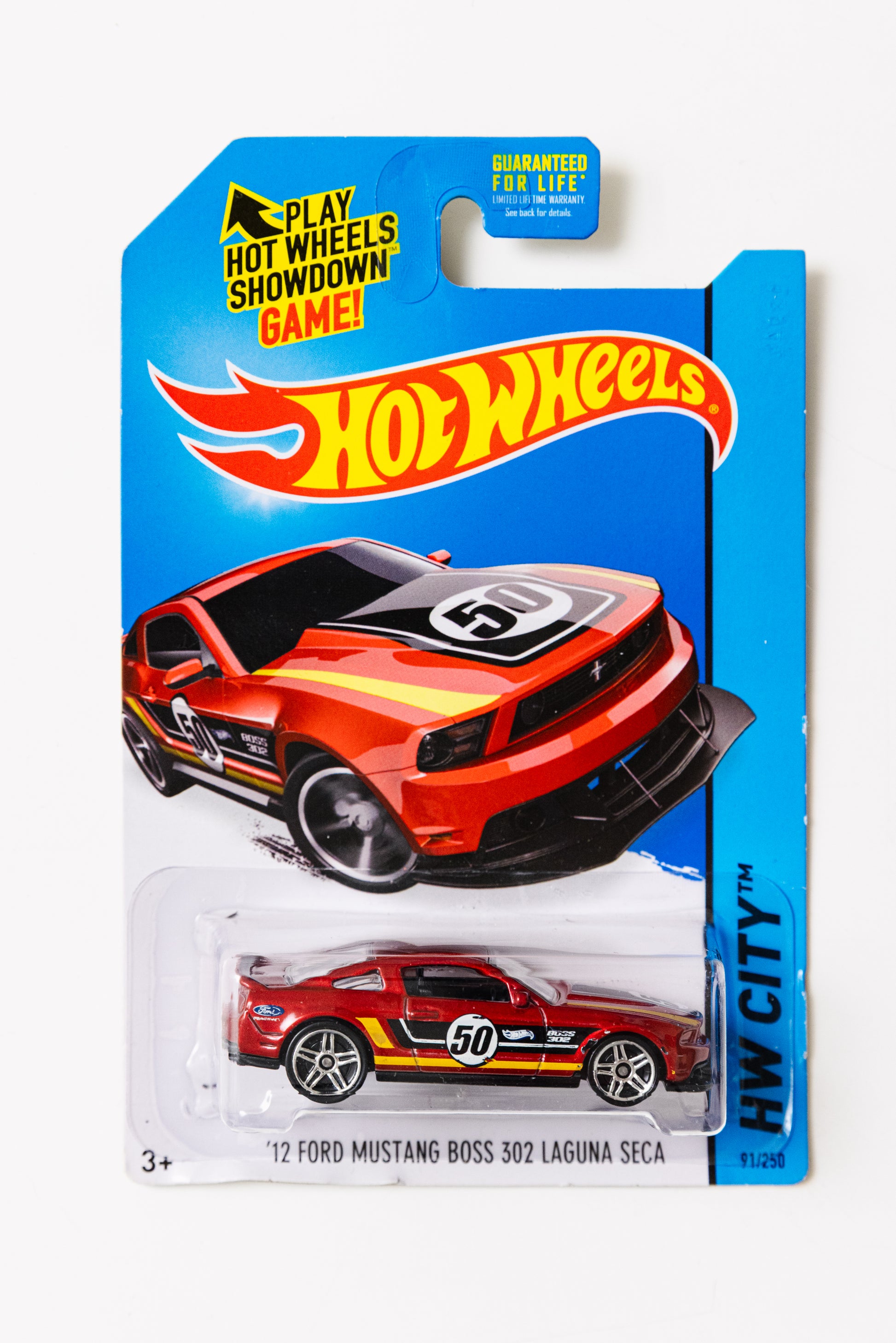 '12 Ford Mustang Boss 302 Laguna Seca - HW City (Damaged Card)