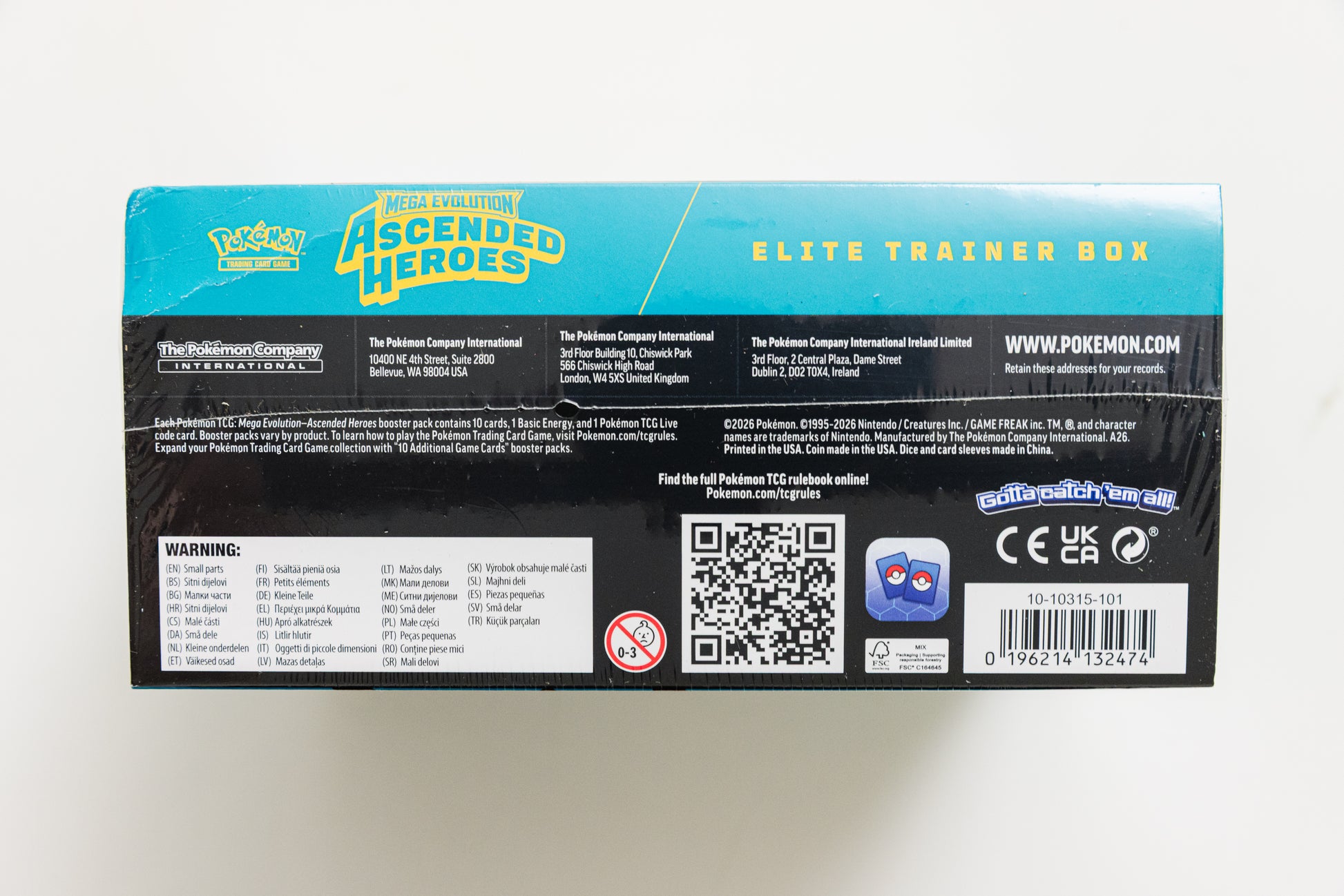 Pokemon TCG Ascended Heroes Elite Trainer Box (SEALED)