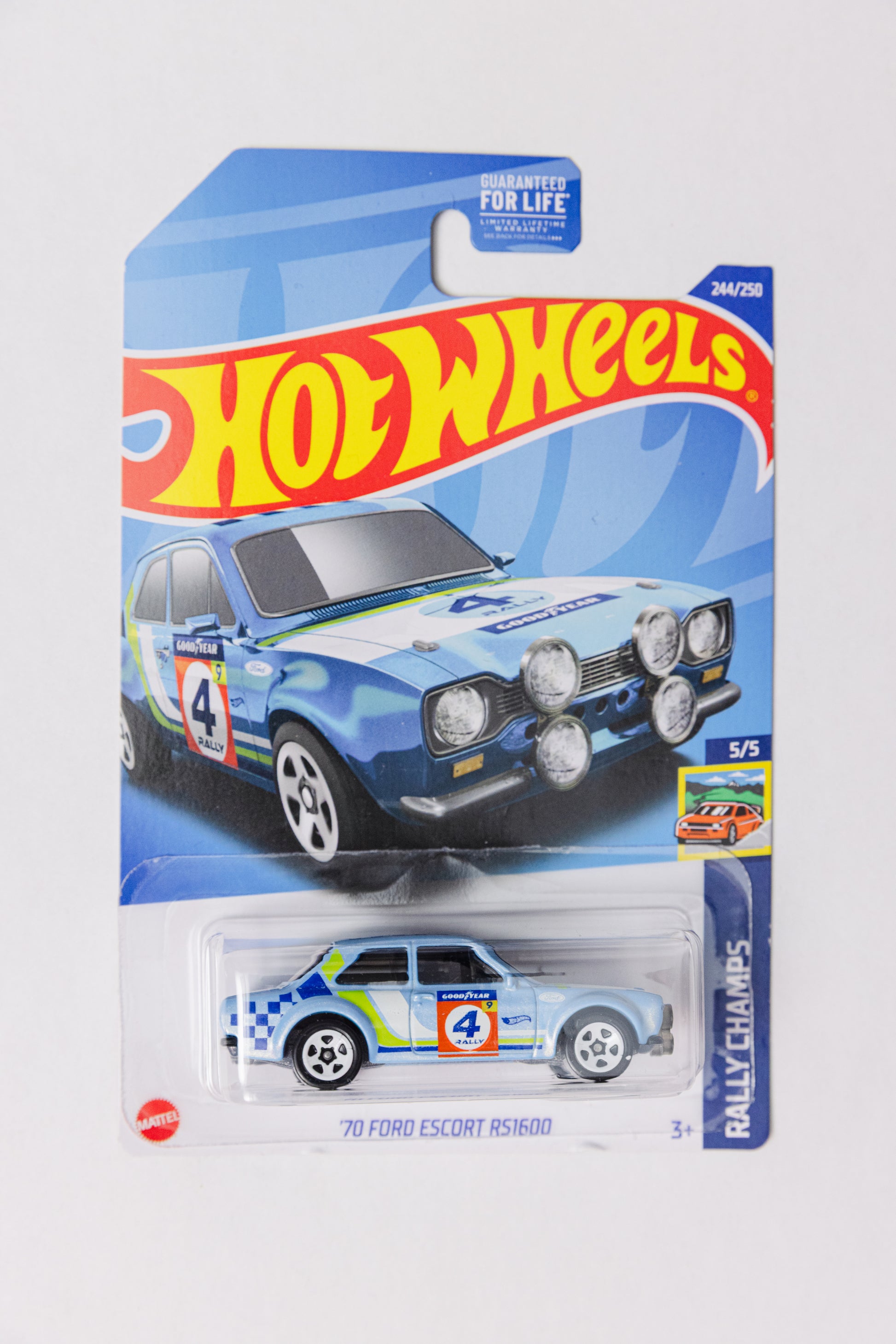 '70 Ford Escort RS1600 - Rally Champs (Damaged Card)