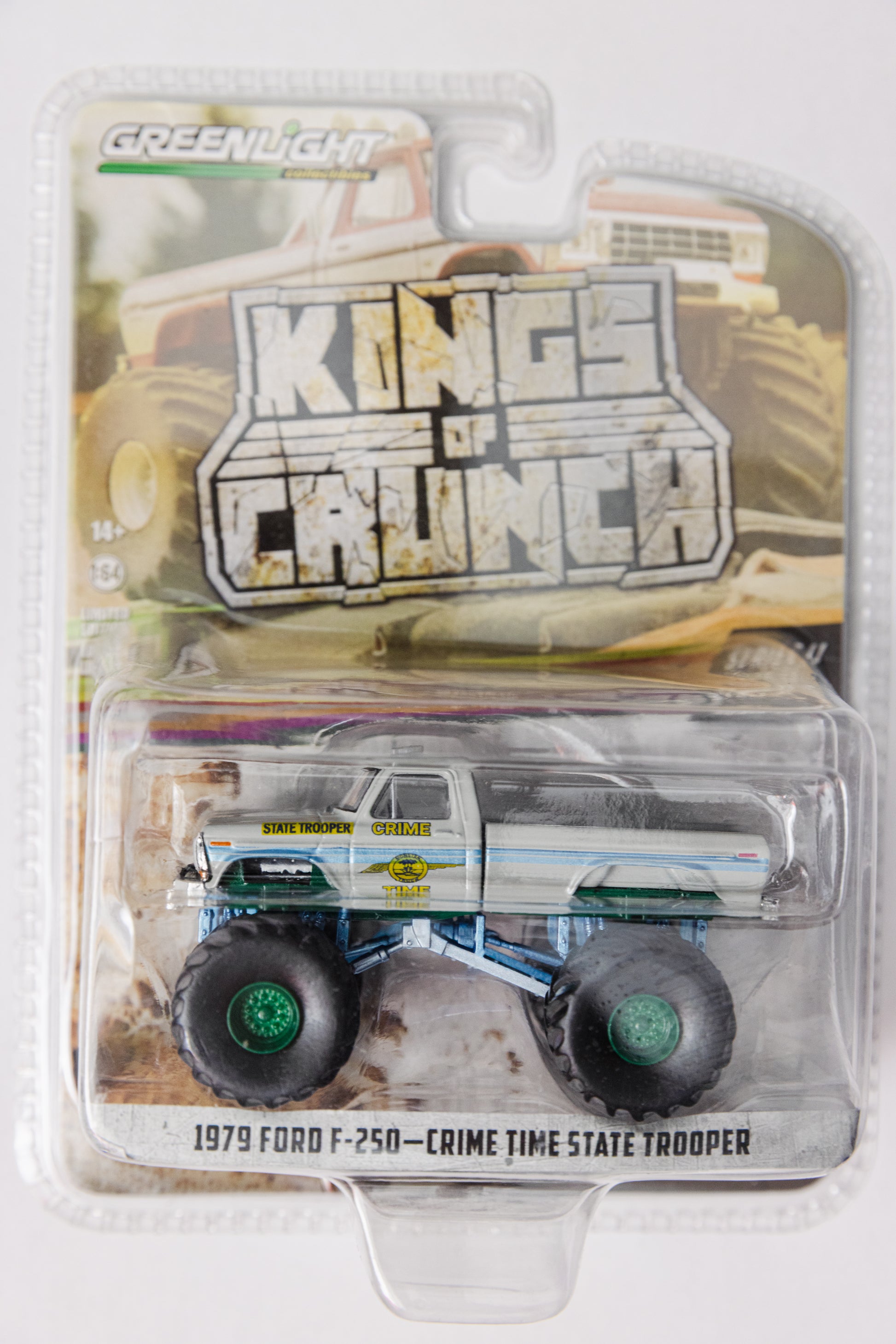 Greenlight Kings of Crunch CHASE 1979 Ford F-250 - Crime Time State Trooper