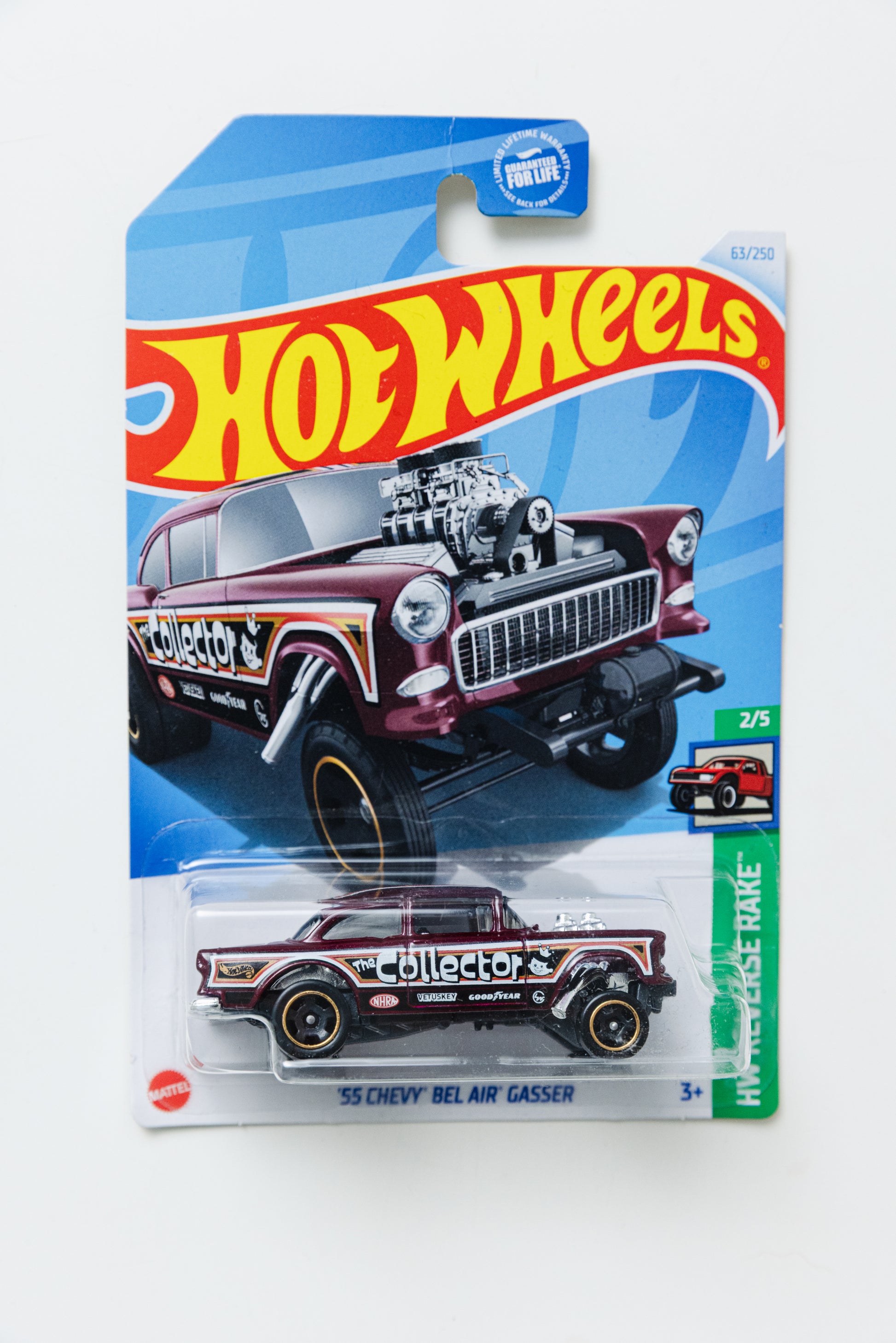 '55 Chevy Bel Air Gasser - Reverse Rake (Damaged Card)