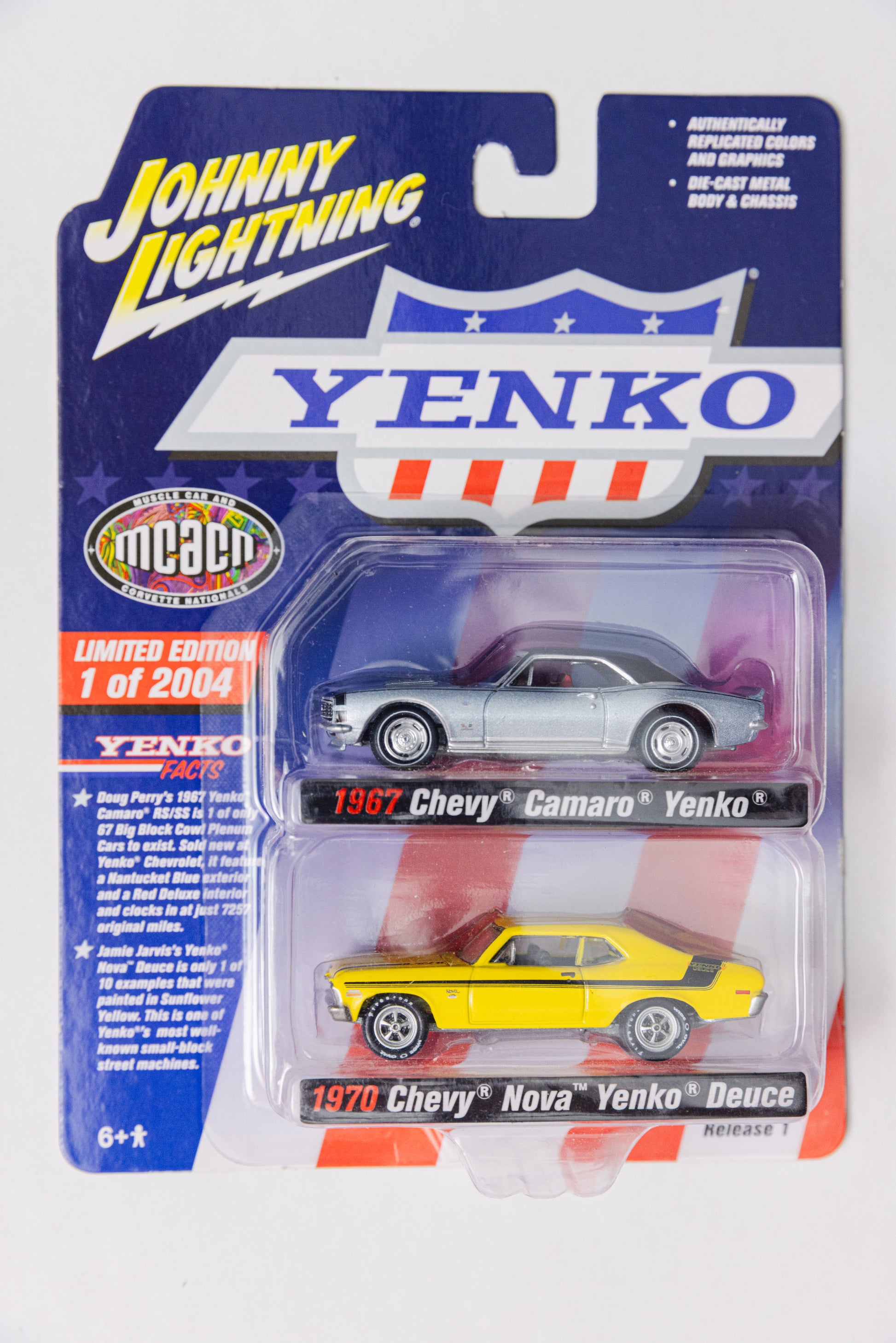 Johnny Lightning Yenko 2 Pack - 1967 Camaro + 1970 Nova Deuce