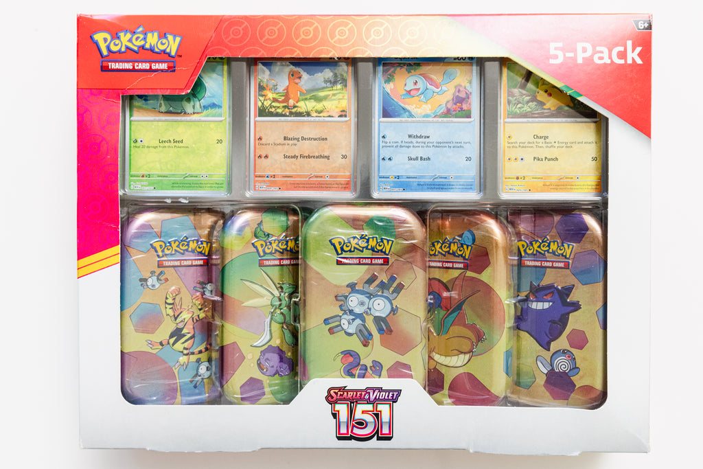 Pokemon TCG - Scarlet & Violet 151 Mini Tin 5-pack Magneton (SEALED) (Damaged Carboard)