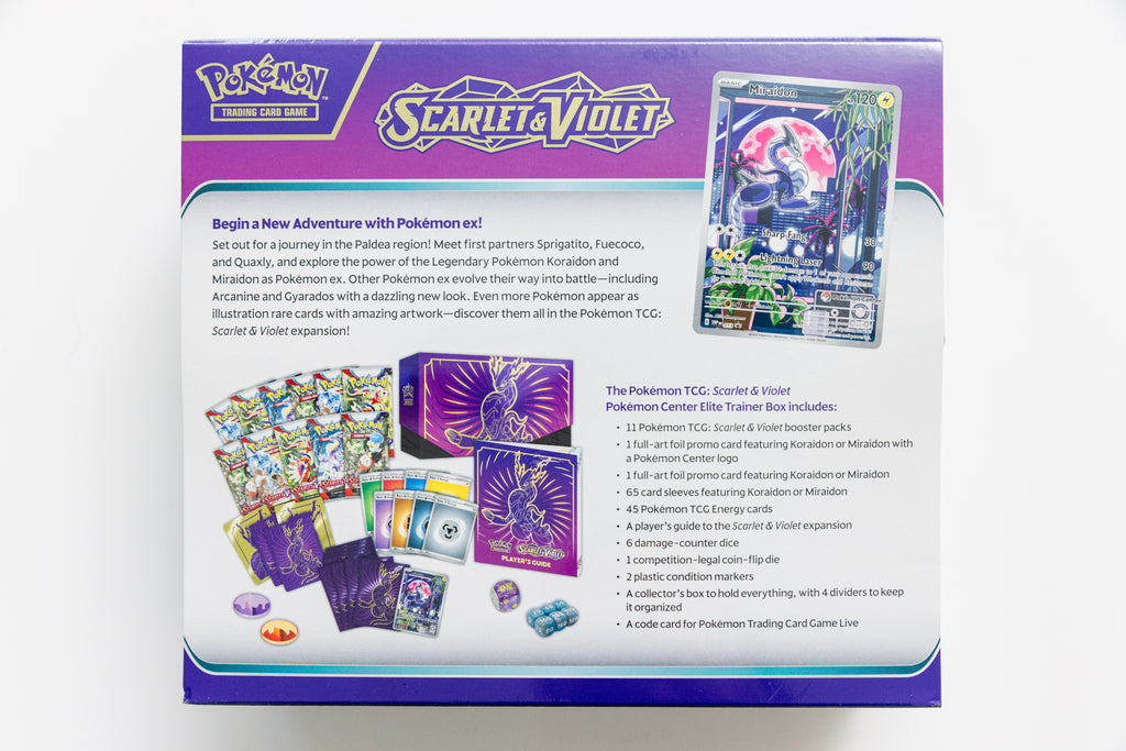 Pokemon TCG - Scarlet & Violet Pokemon Center Elite Trainer Box Miraidon (SEALED)