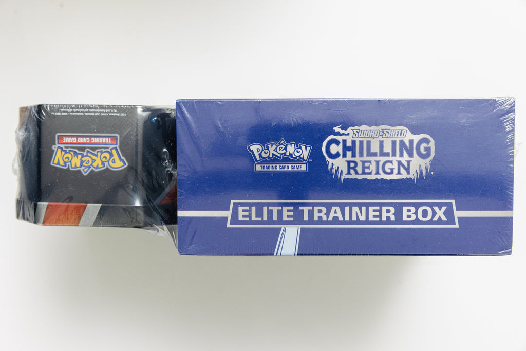 Pokemon TCG - Chilling Reign ETB + Flareon V Tin 2 Pack (SEALED)