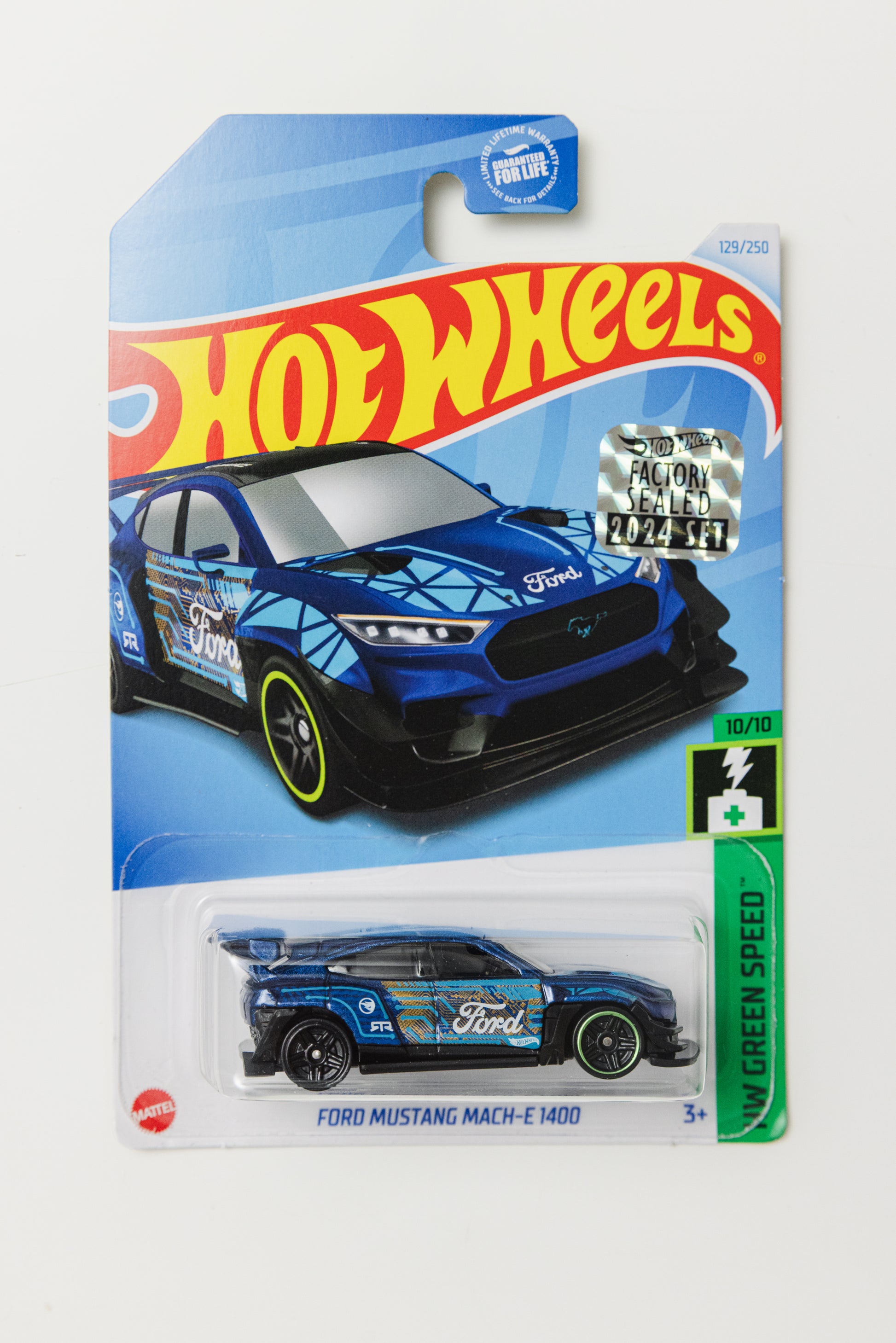 Ford Mustang Mach-E 1400 TREASURE HUNT - FACTORY SEALED HW Green Speed (Edge Dent)