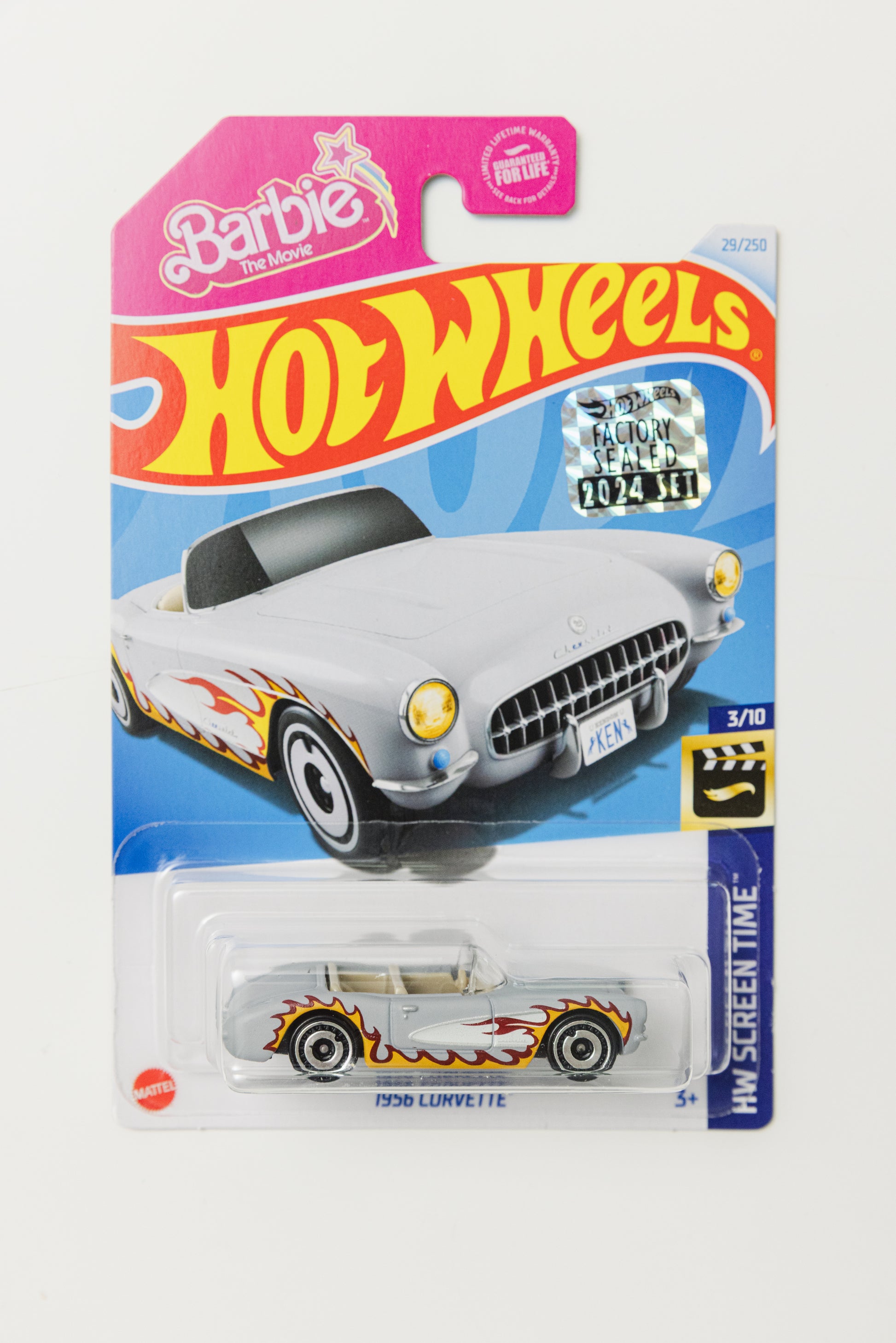 1956 Corvette - FACTORY SEALED HW Screen Time Barbie (Soft Corners)