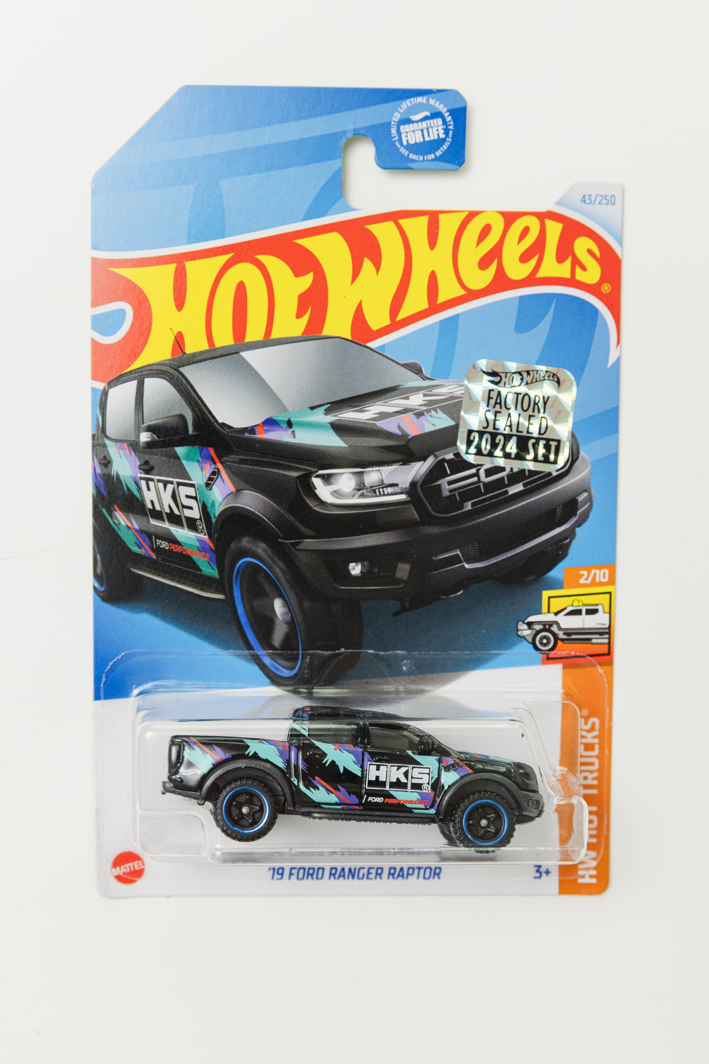 '19 Ford Ranger Raptor - FACTORY SEALED HW Hot Trucks (Soft Corner)