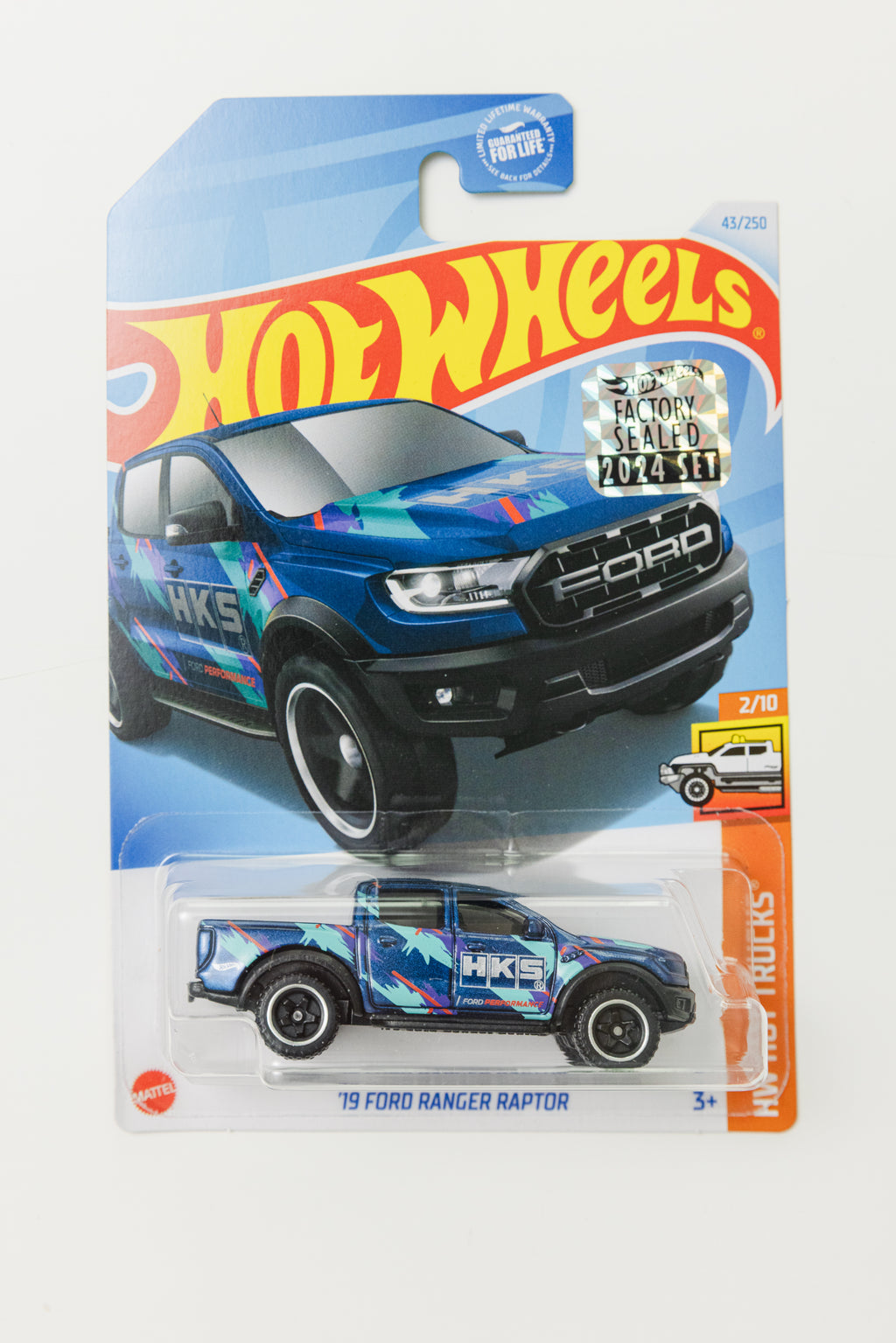 '19 Ford Ranger Raptor - FACTORY SEALED HW Hot Trucks (Soft Corner)
