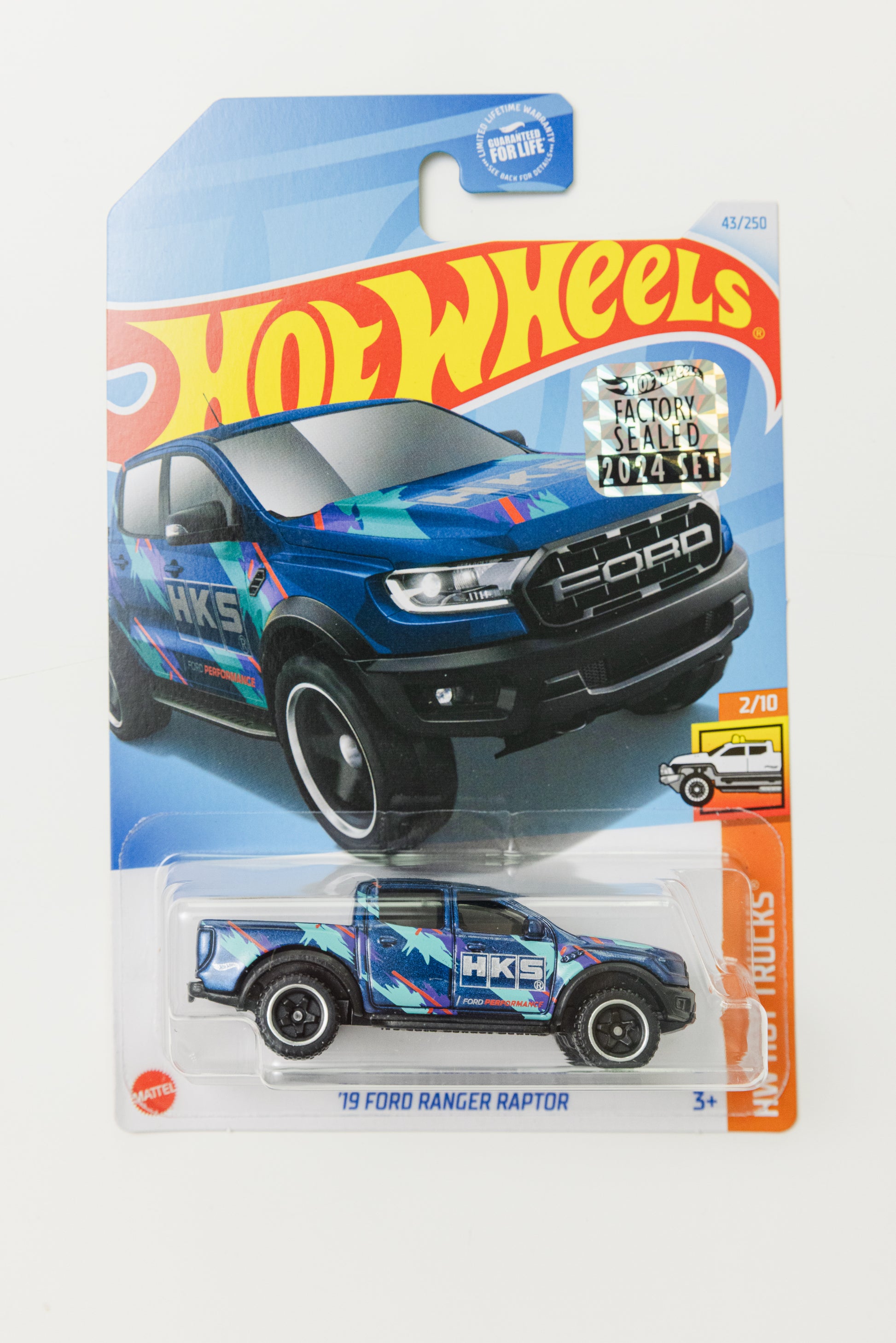 '19 Ford Ranger Raptor - FACTORY SEALED HW Hot Trucks (Soft Corner)