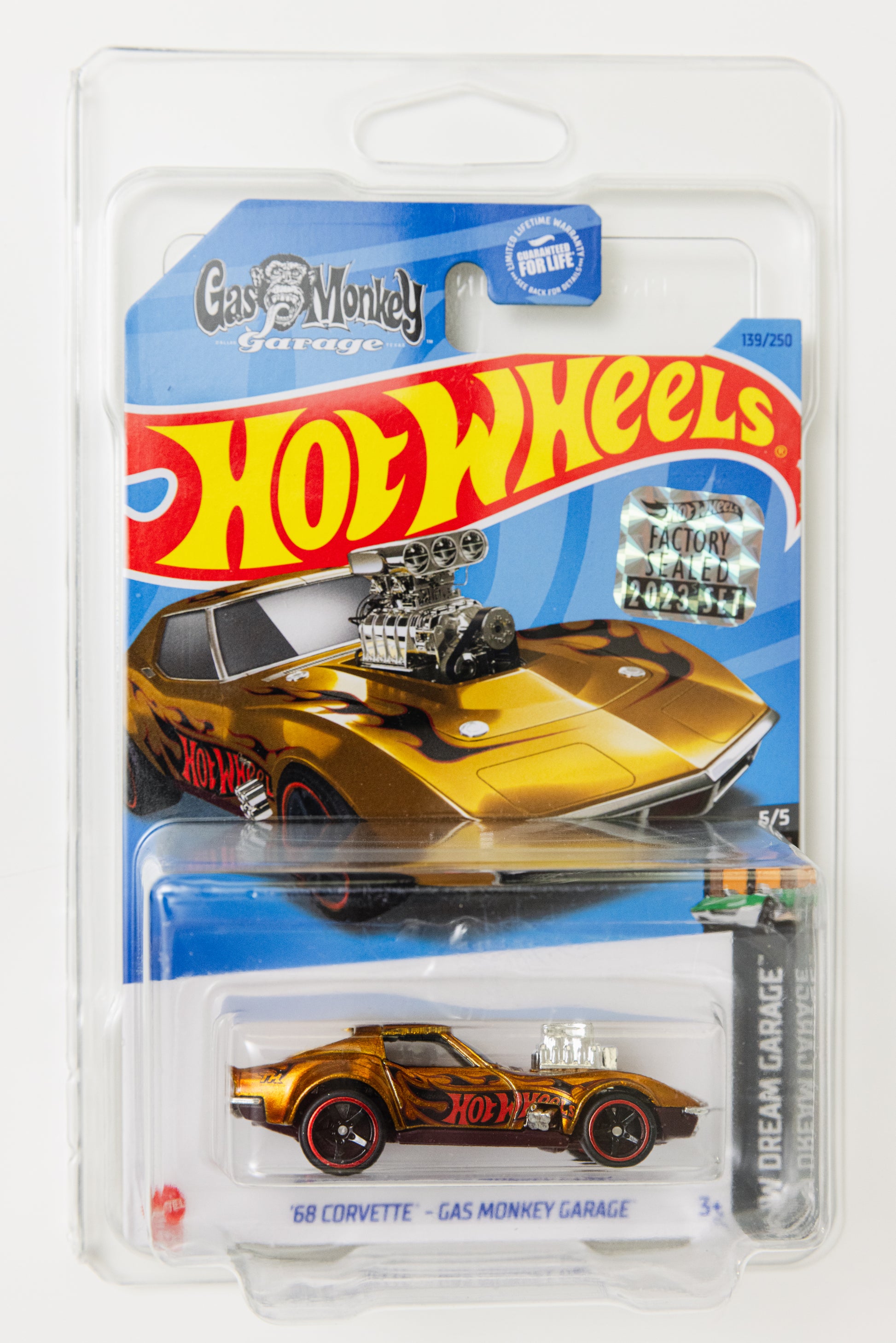 '68 Corvette - Gas Monkey Garage SUPER TH - FACTORY SEALED HW Dream Garage (Soft Corner)