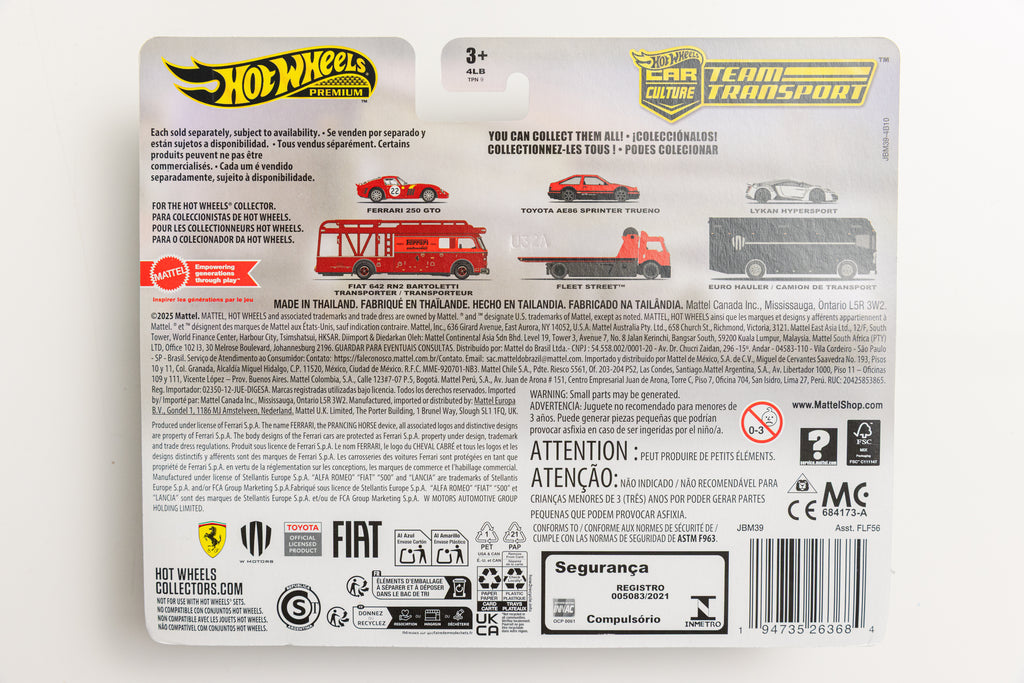 Team Transport #85 Lykan Hypersport + Euro Hauler (Damaged Card)