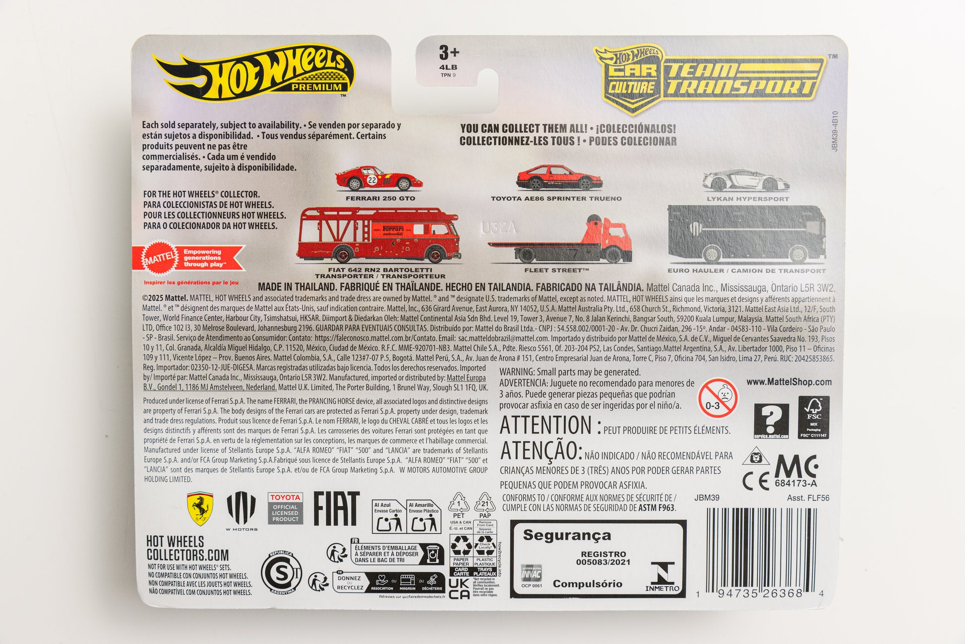 Team Transport #85 Lykan Hypersport + Euro Hauler (Damaged Card)