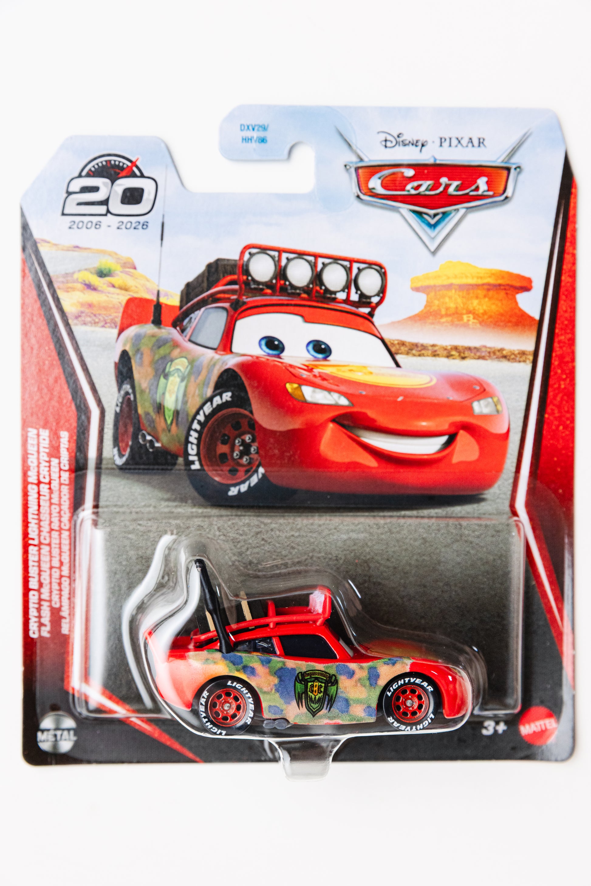 Disney Cars Cryptid Buster Lightning McQueen - 20th (Damaged Card)