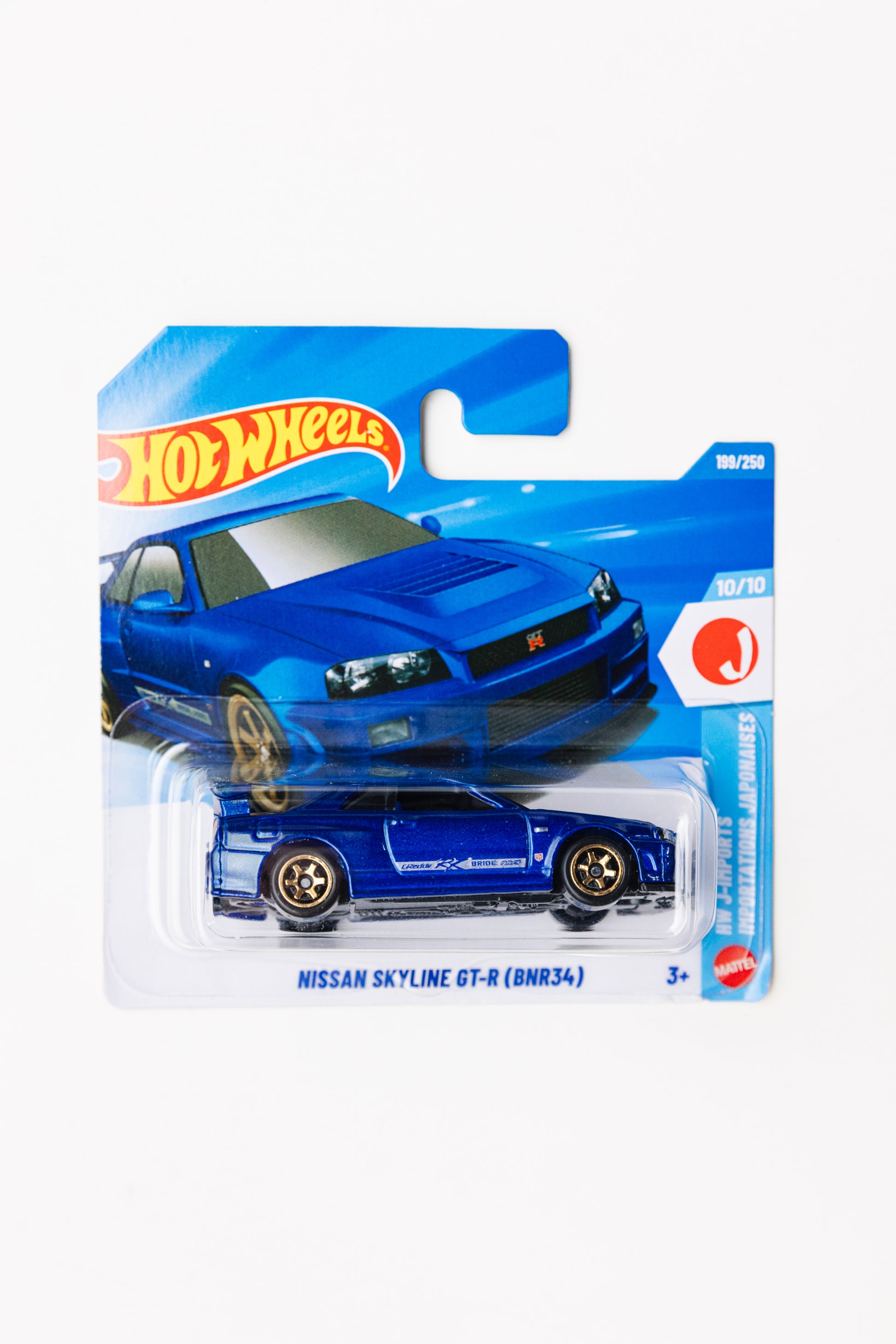 Nissan Skyline GT-R (BNR34) (Short Card) - HW J-Imports (Bent Corners)