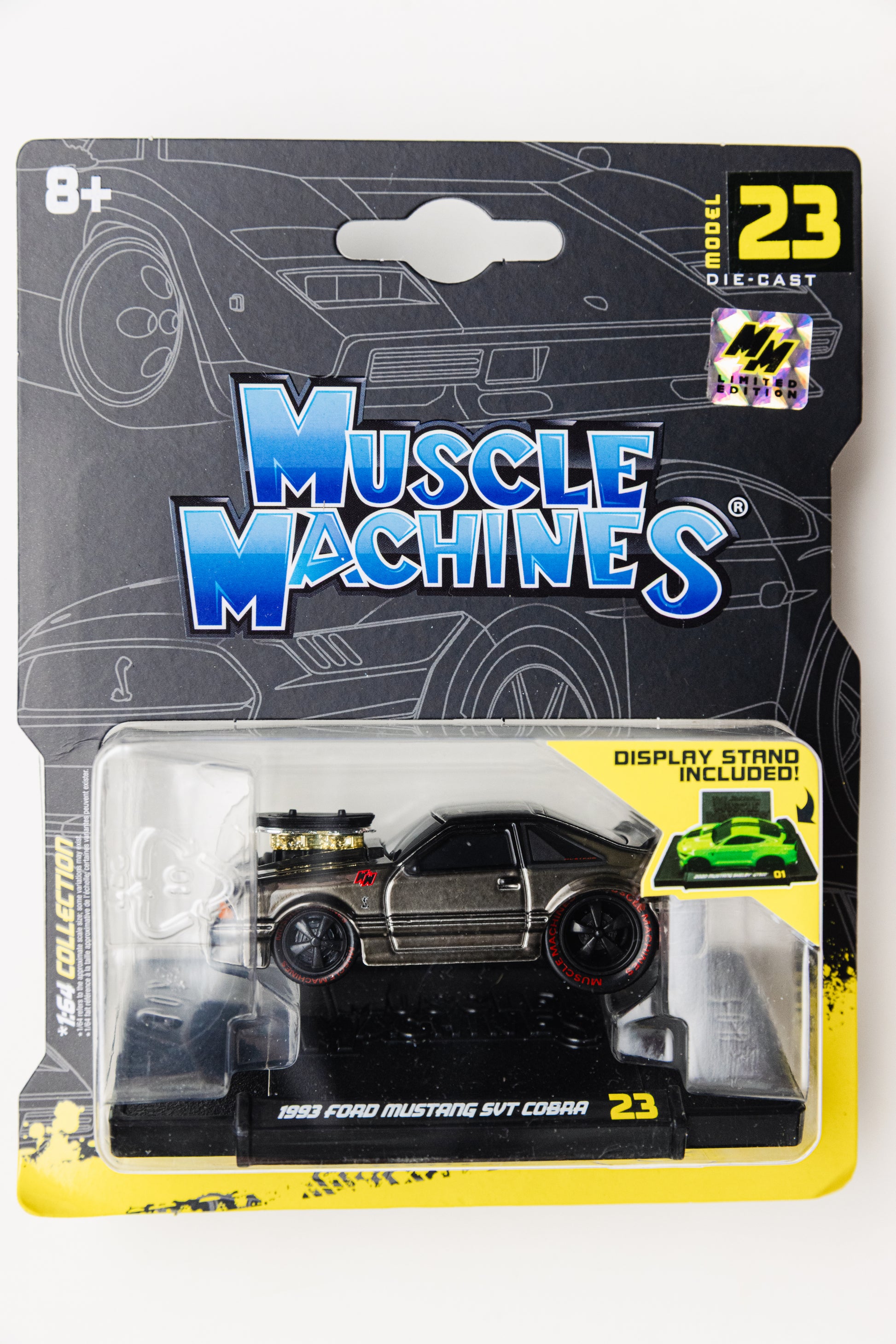 Muscle Machines 1993 Ford Mustang SVT Cobra - 23 Limited Edition (Damaged Card)