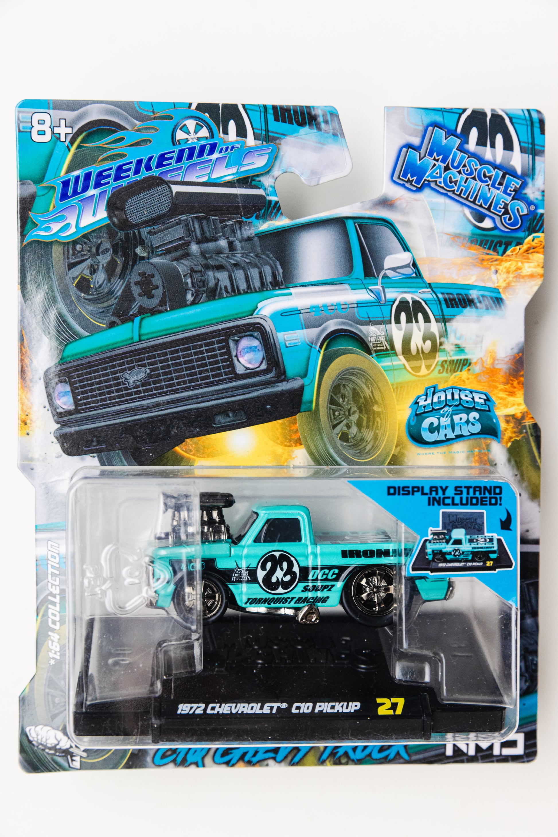 Muscle Machines 1972 Chevrolet C10 Pickup - 27 House of Cars (Damaged Card)