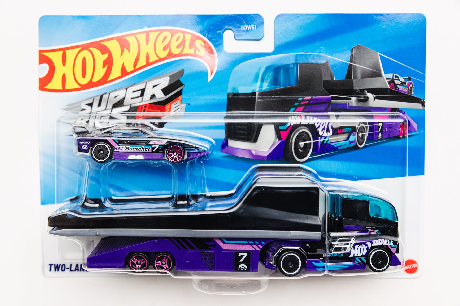 Super Rigs Two-Lane Ramptop - (Damaged Card)