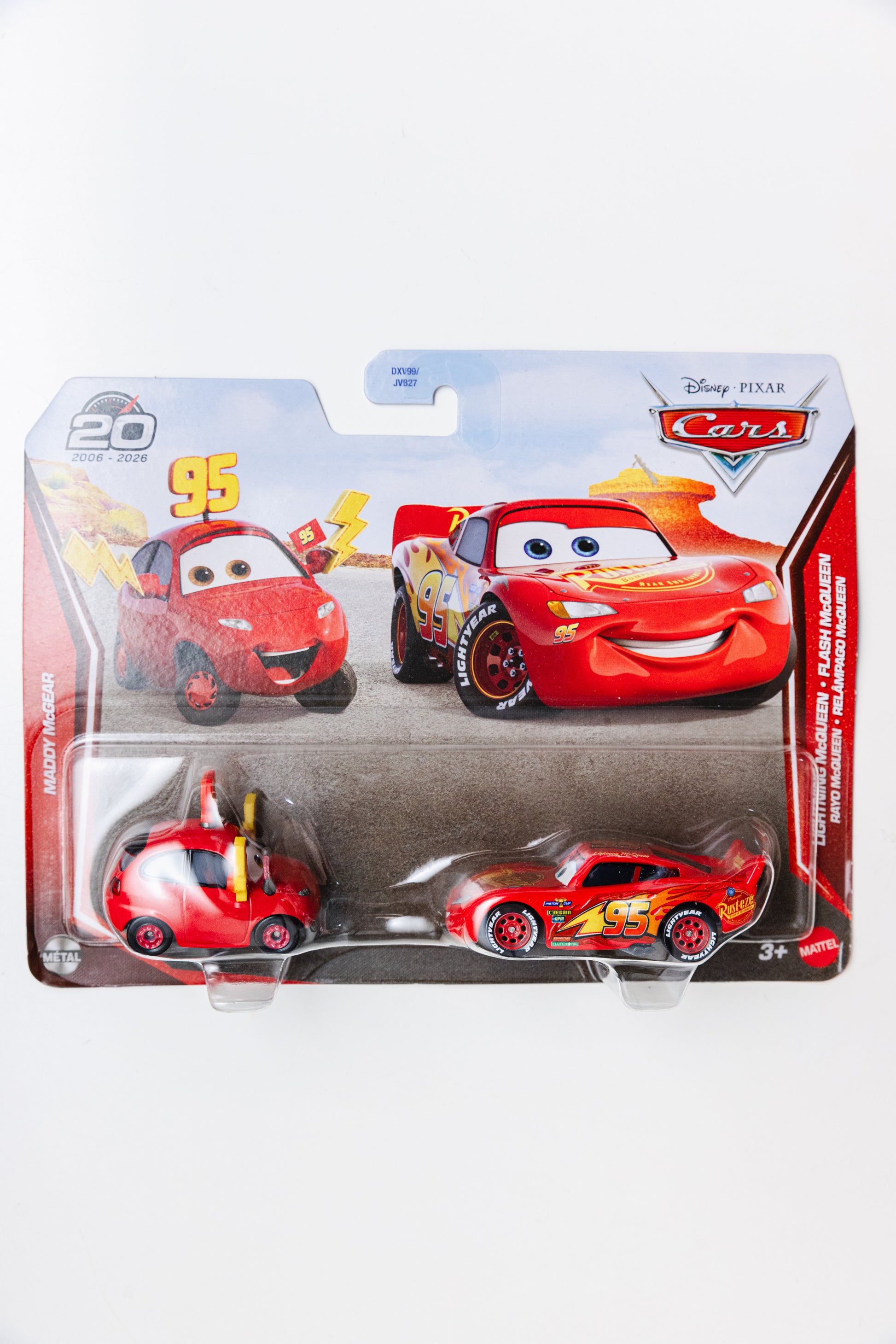 Disney Cars Maddy McGear + Lightning McQueen - 2 Pack (Damaged Card)