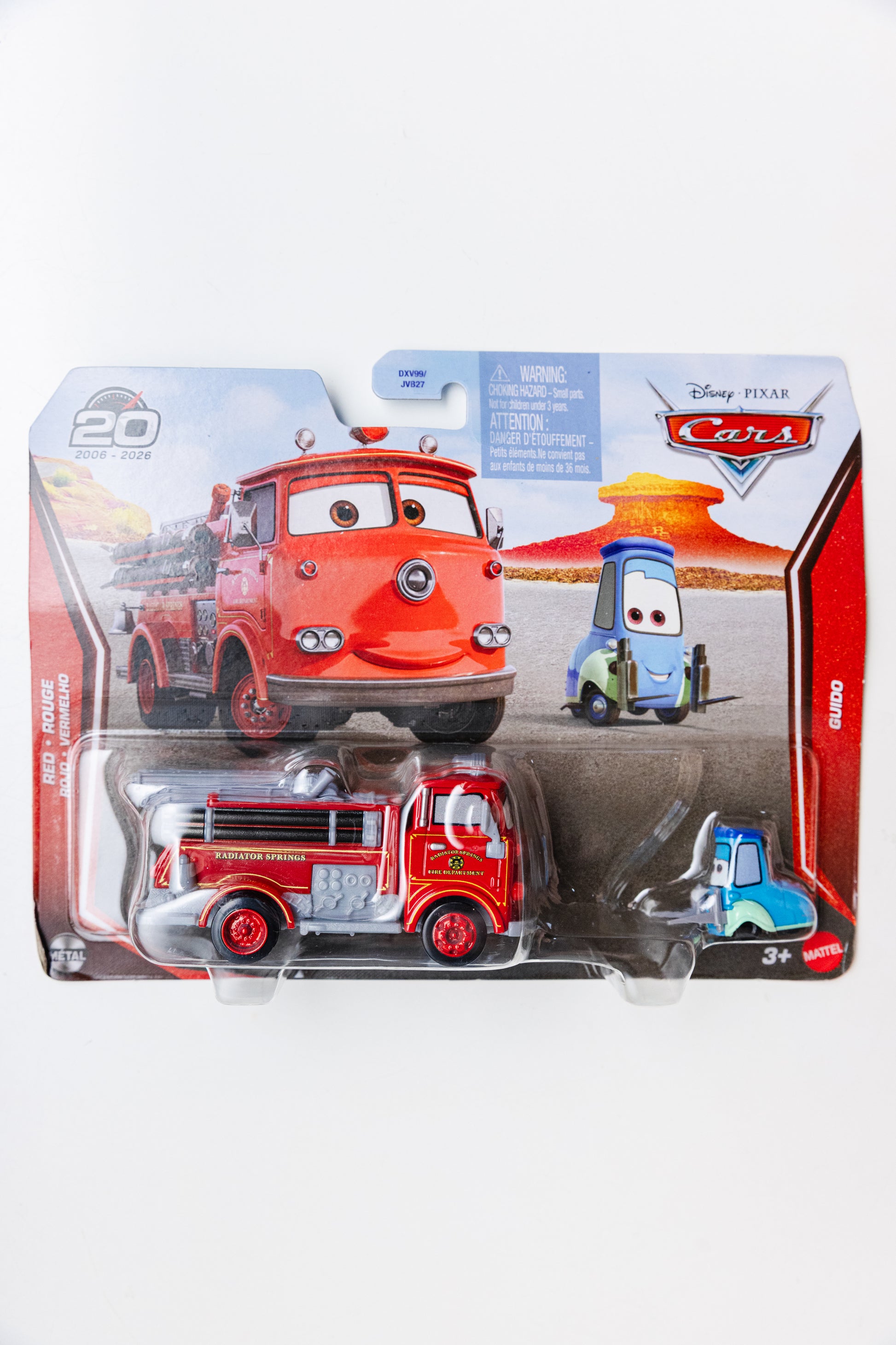 Disney Cars Red + Guido - 2 Pack (Damaged Card)