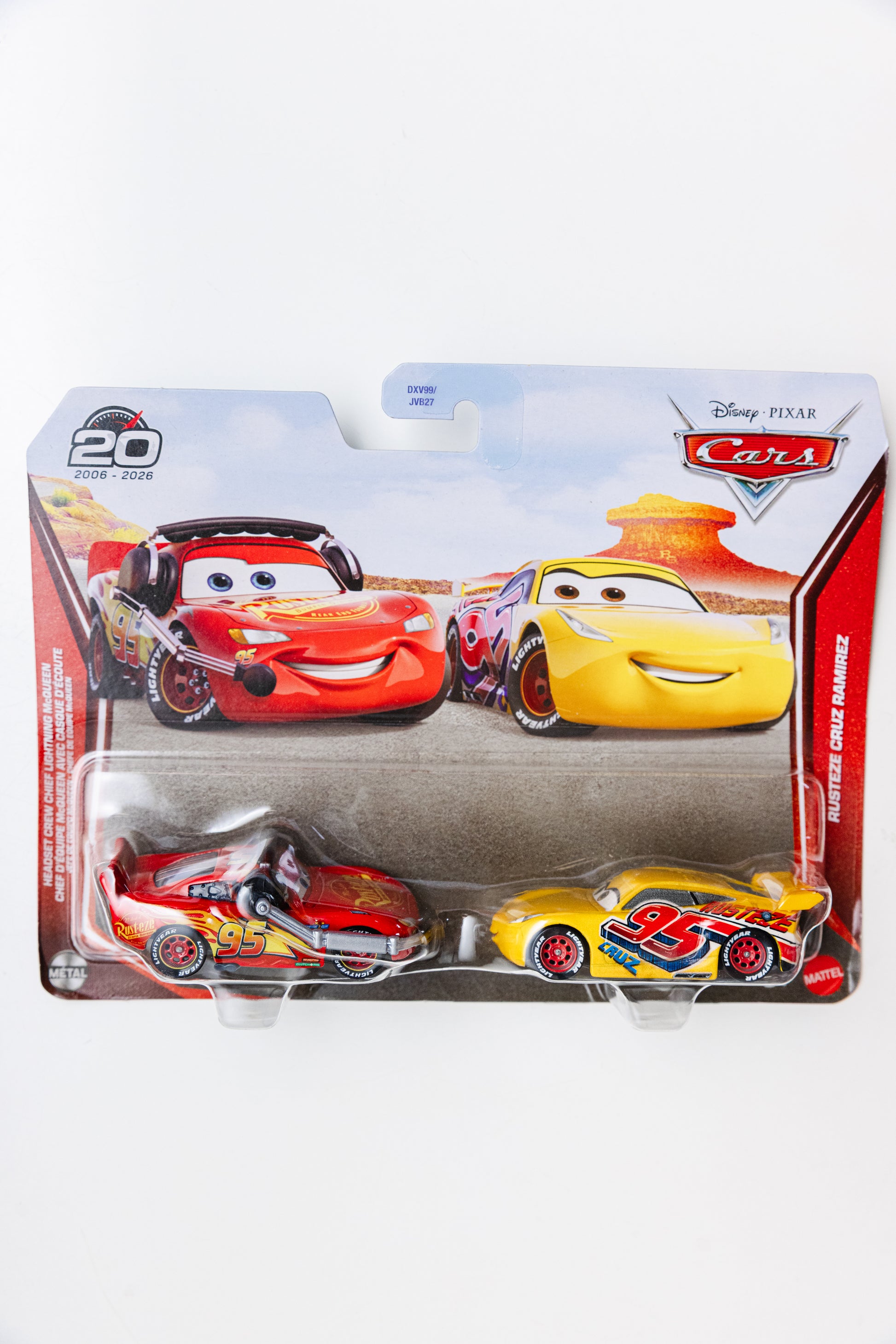 Disney Cars Headset Crew Chief Lightning McQueen + Rusteze Cruz Ramirez - 2 Pack (Damaged Card)