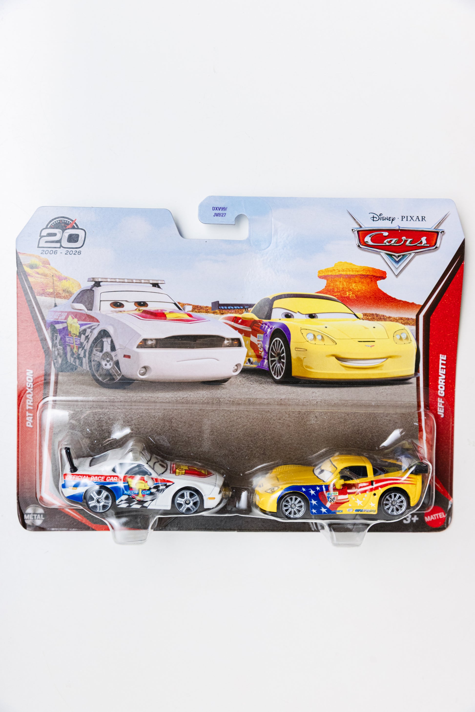 Disney Cars Pat Traxson + Jeff Gorvette - 2 Pack (Damaged Card)