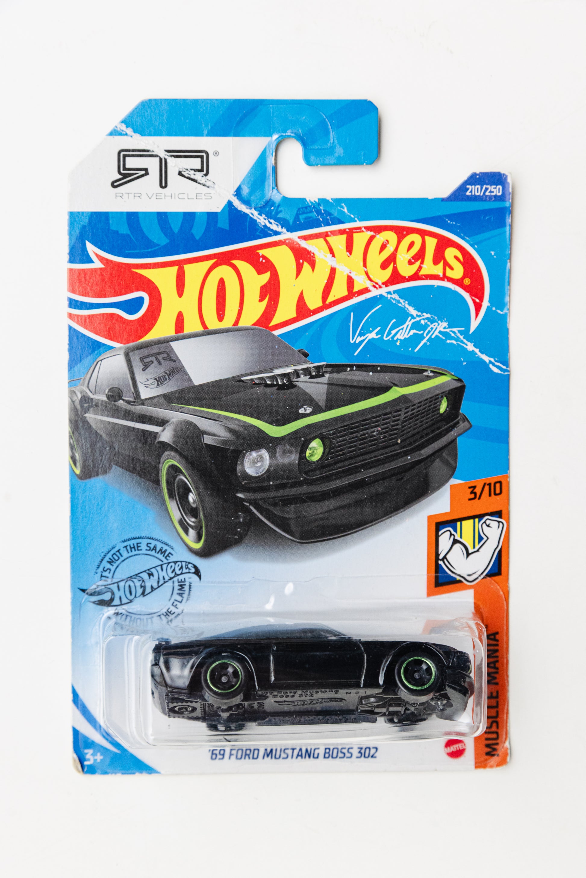 '69 Ford Mustang Boss 302 - Muscle Mania (Damaged Card)
