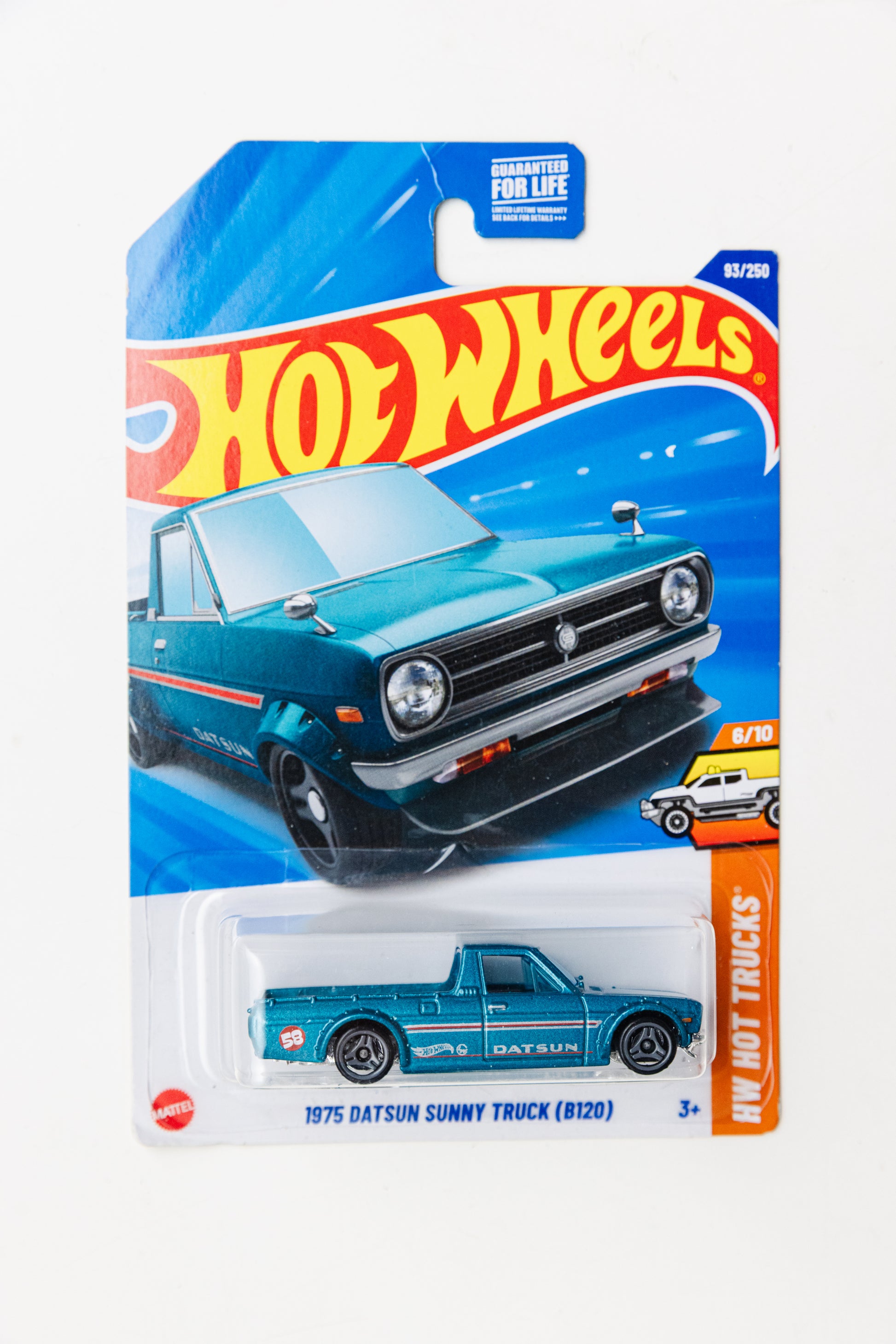 1975 Datsun Sunny Truck (B120) - HW Hot Trucks (Damaged Card)