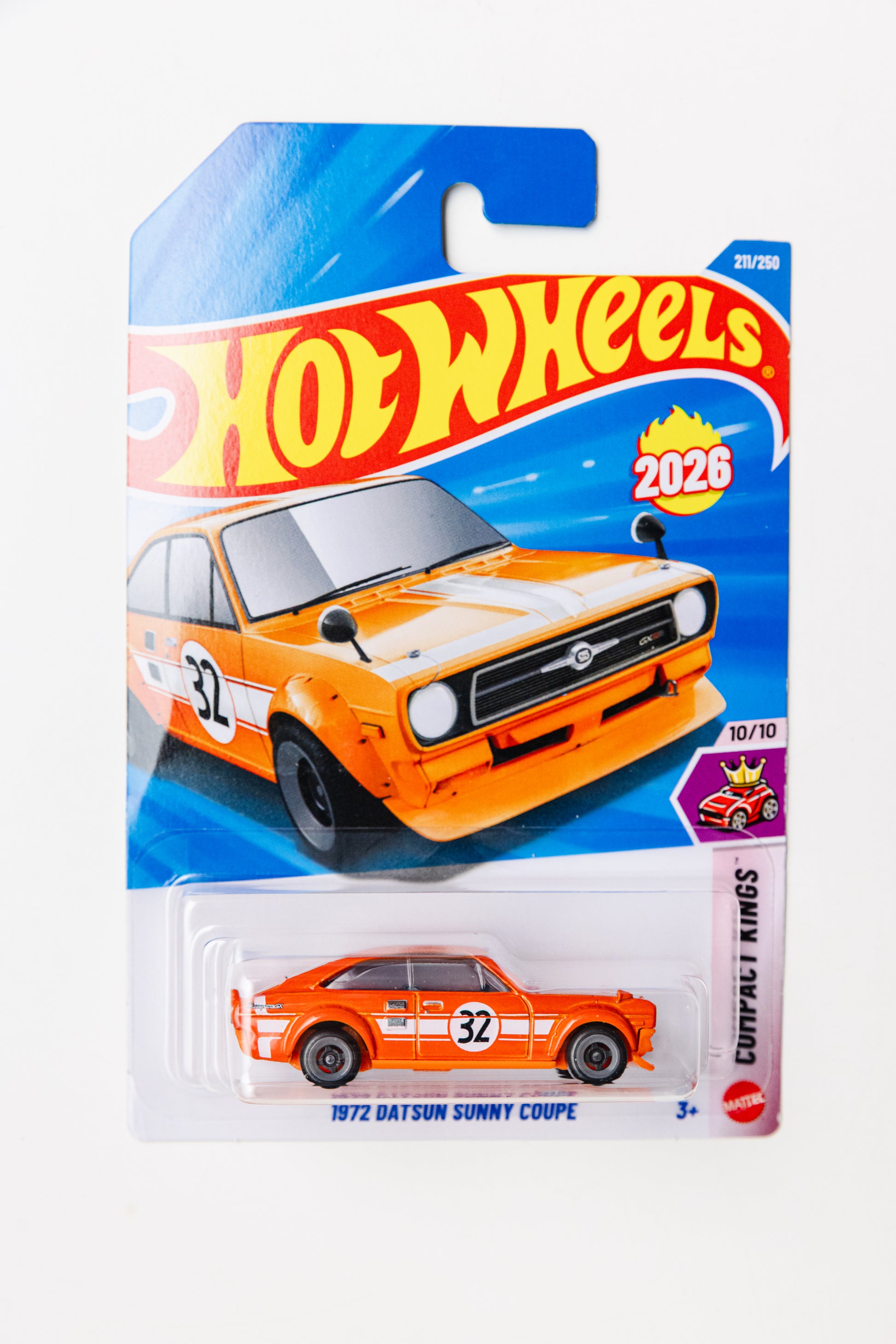 1972 Datsun Sunny Coupe - Compact Kings (Damaged Card)
