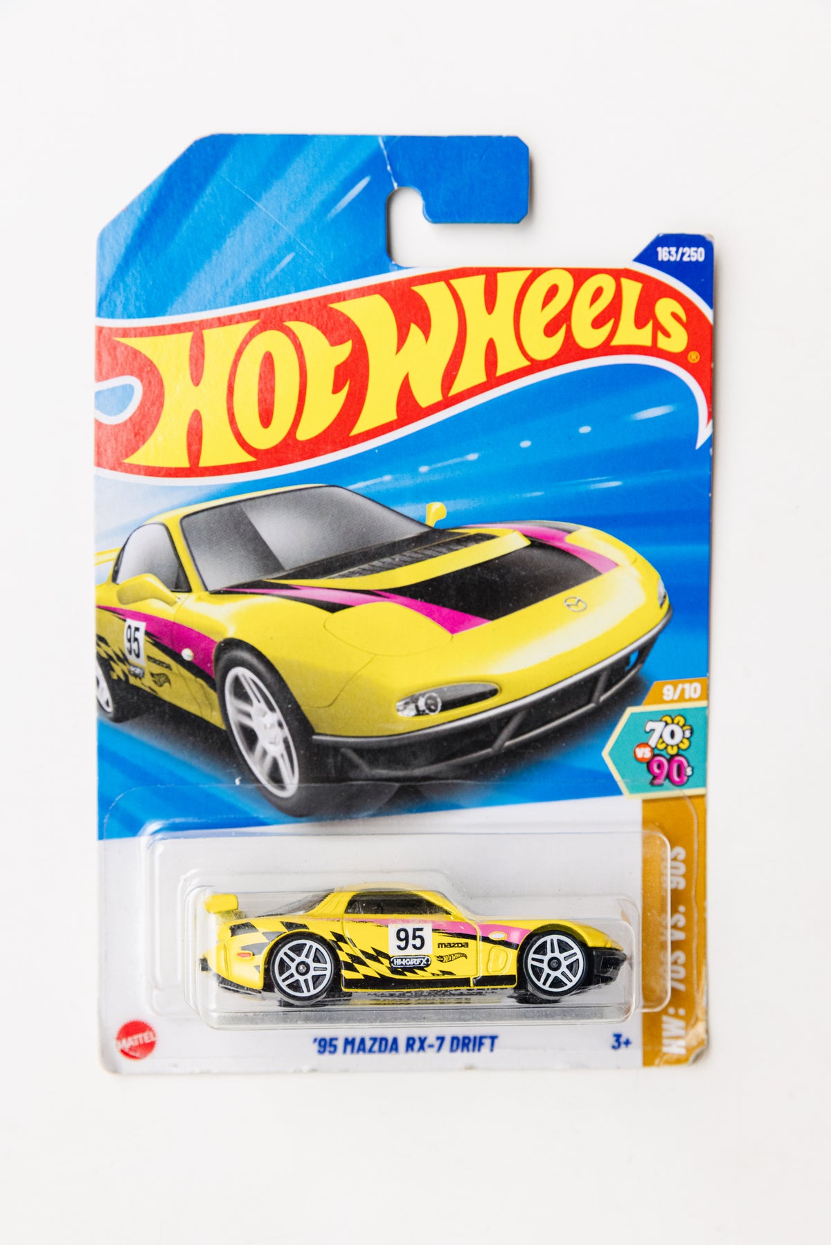 '95 Mazda RX-7 Drift - HW: '70s Vs. '90s (Damaged Card)